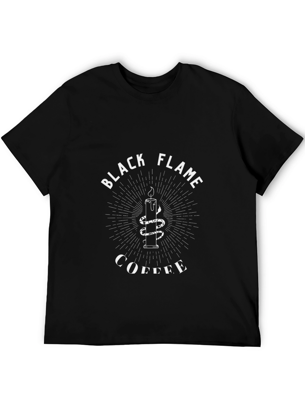 Black Flame Coffee Graphic T-Shirt
