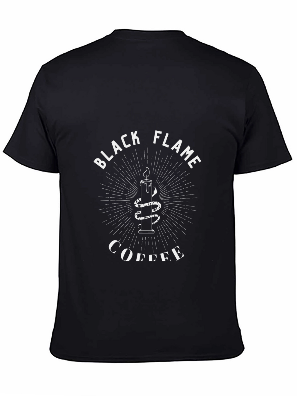 Black Flame Coffee Graphic T-Shirt