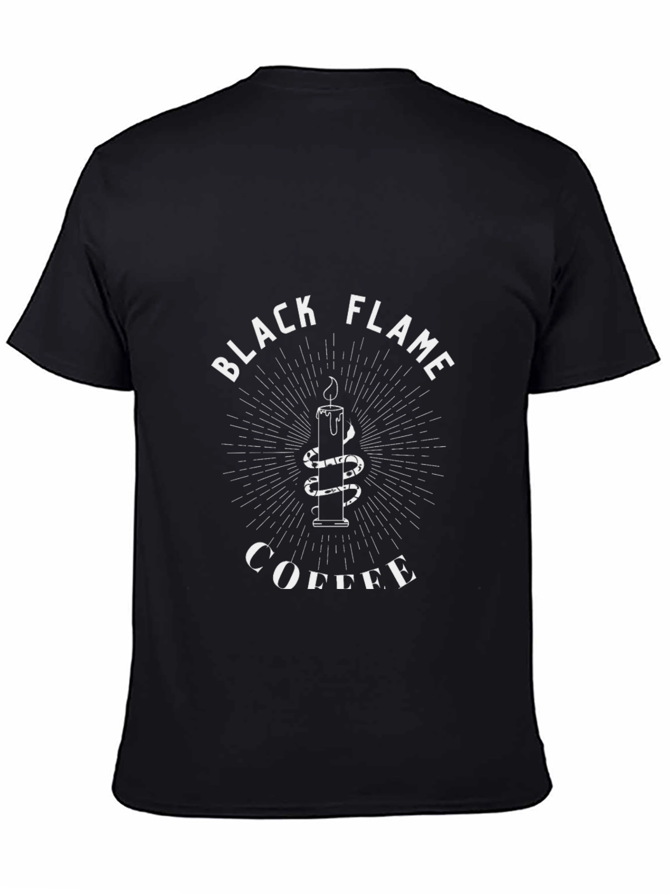 Black Flame Coffee Graphic T-Shirt