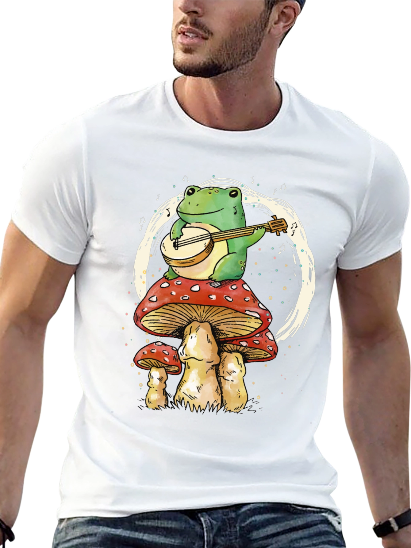 Frog on Mushroom T-Shirt