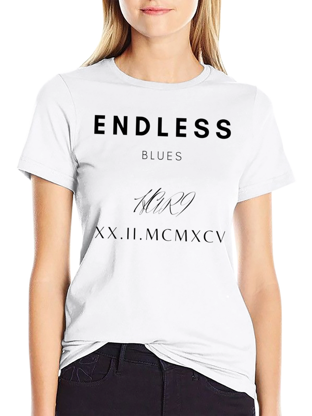 Endless Blues Graphic Print T-Shirt