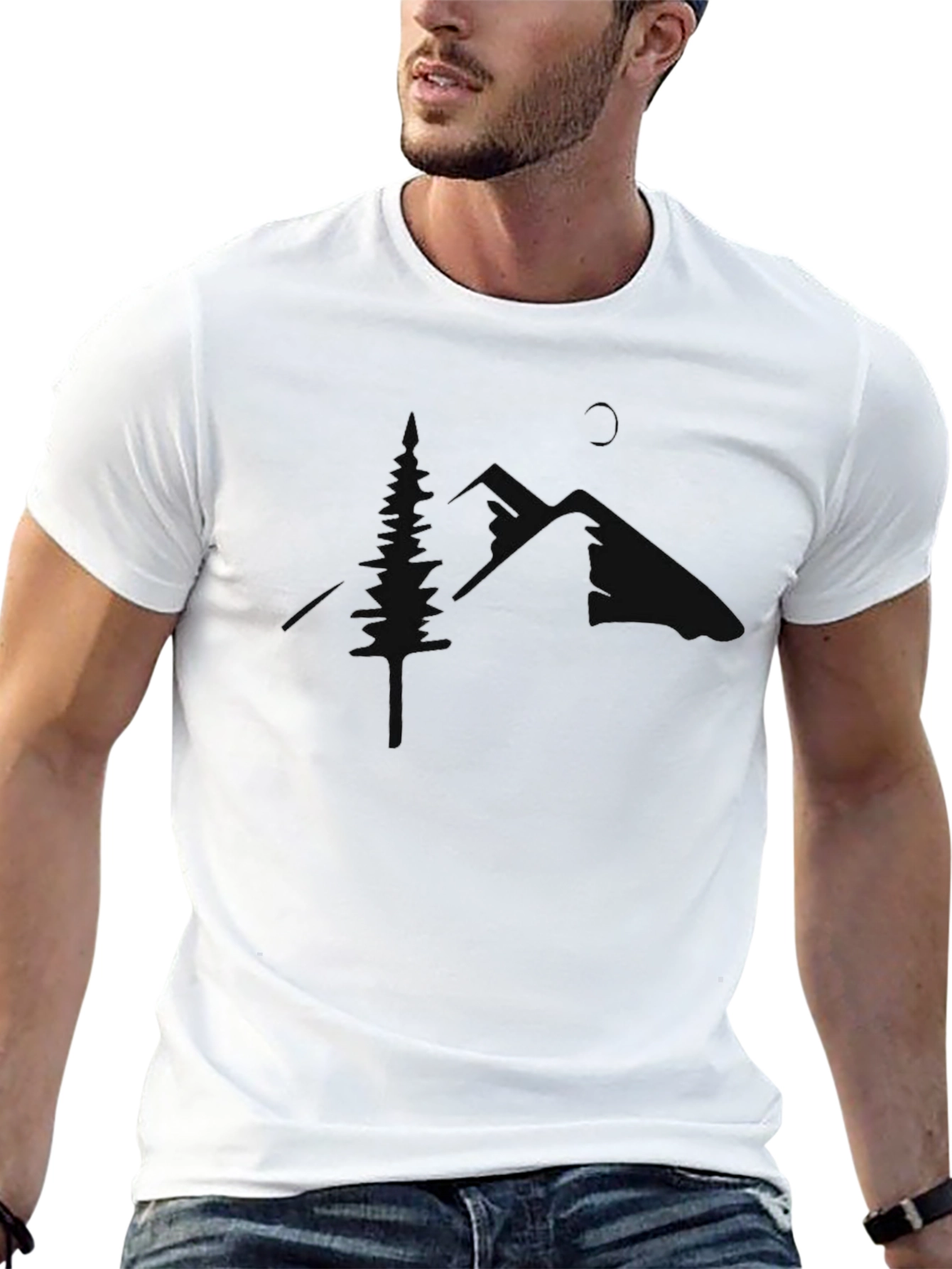 Nature Silhouette Graphic T-Shirt