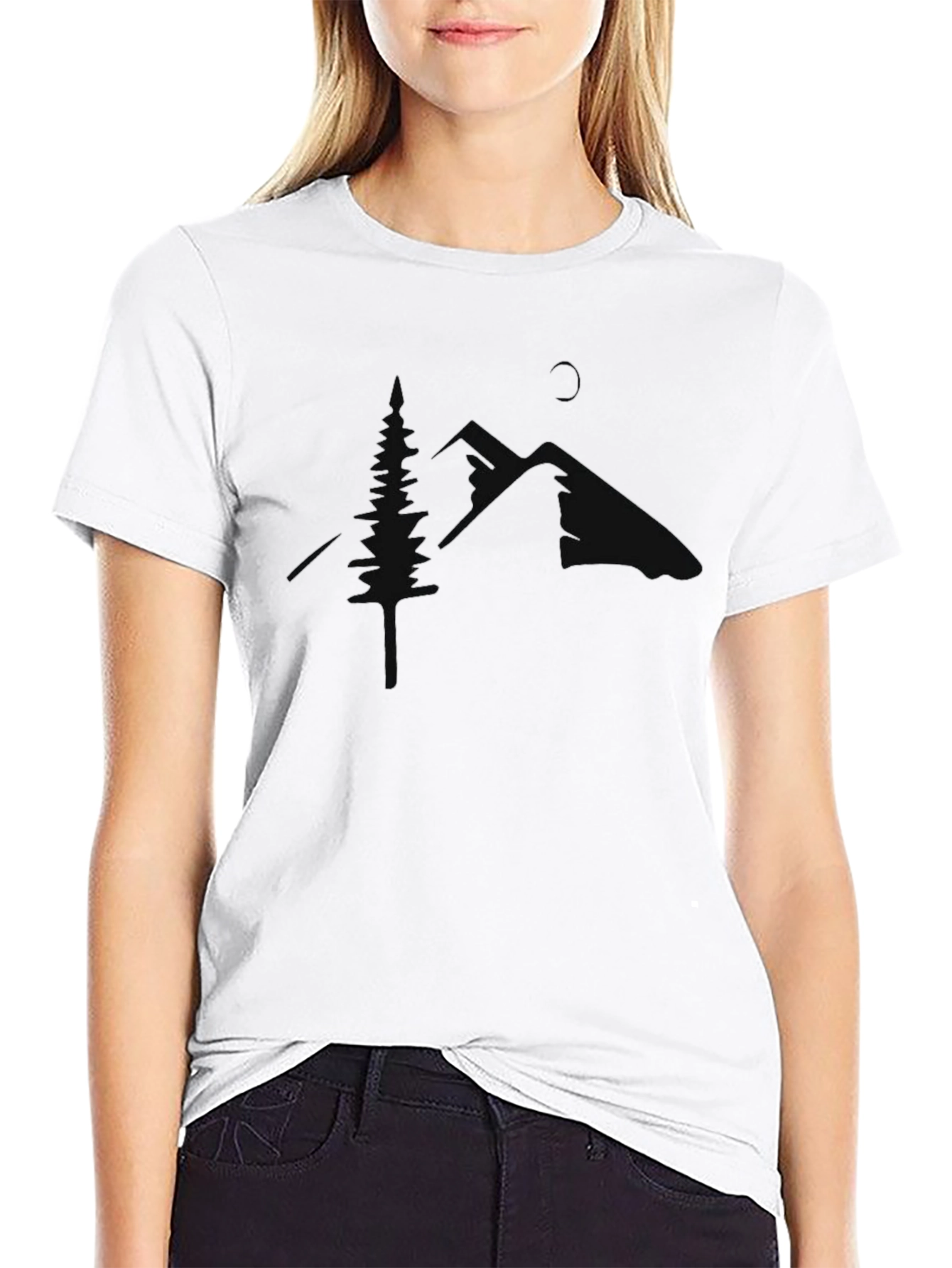 Nature Silhouette Graphic T-Shirt