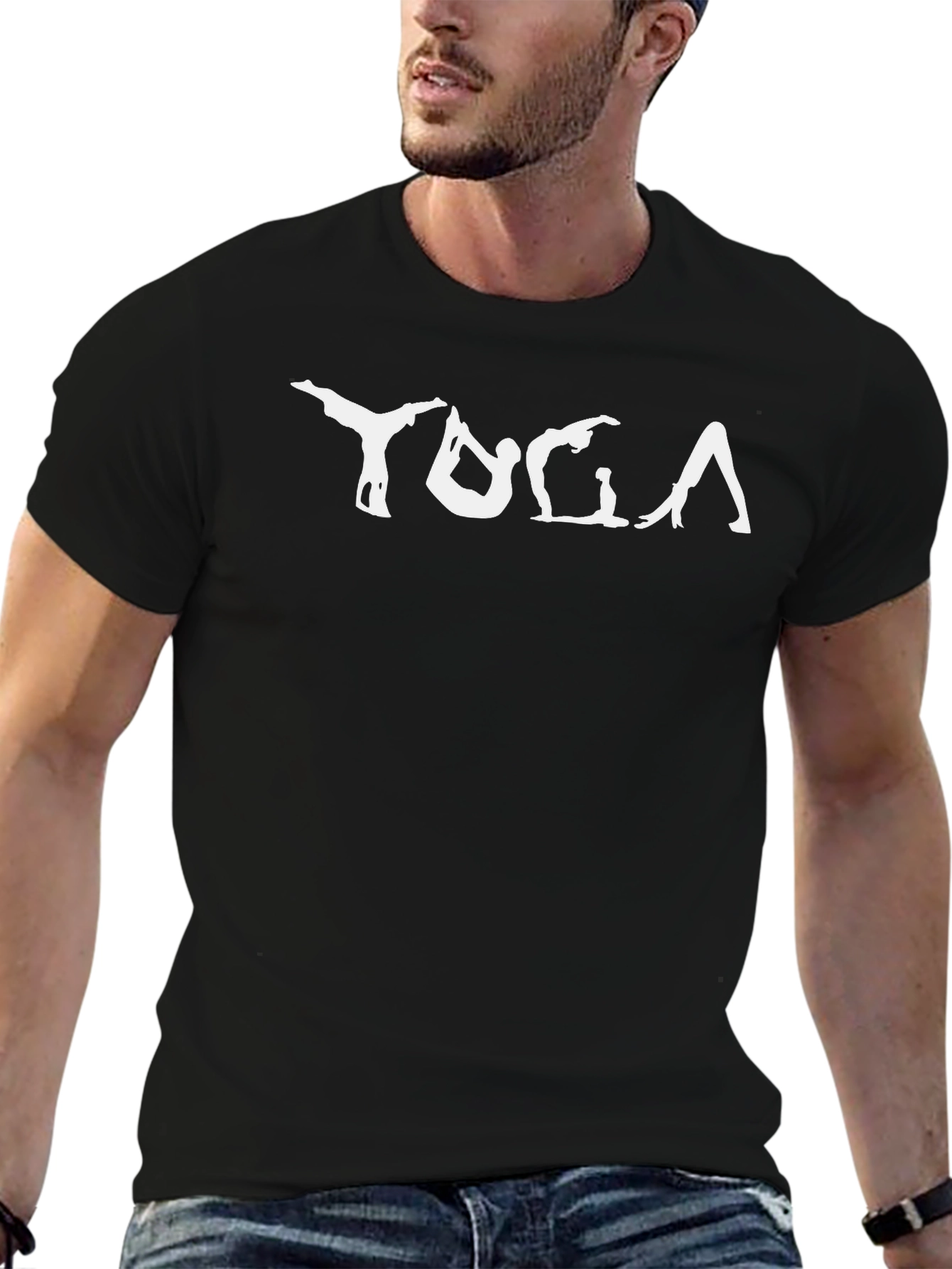 Yoga Silhouette Graphic T-Shirt