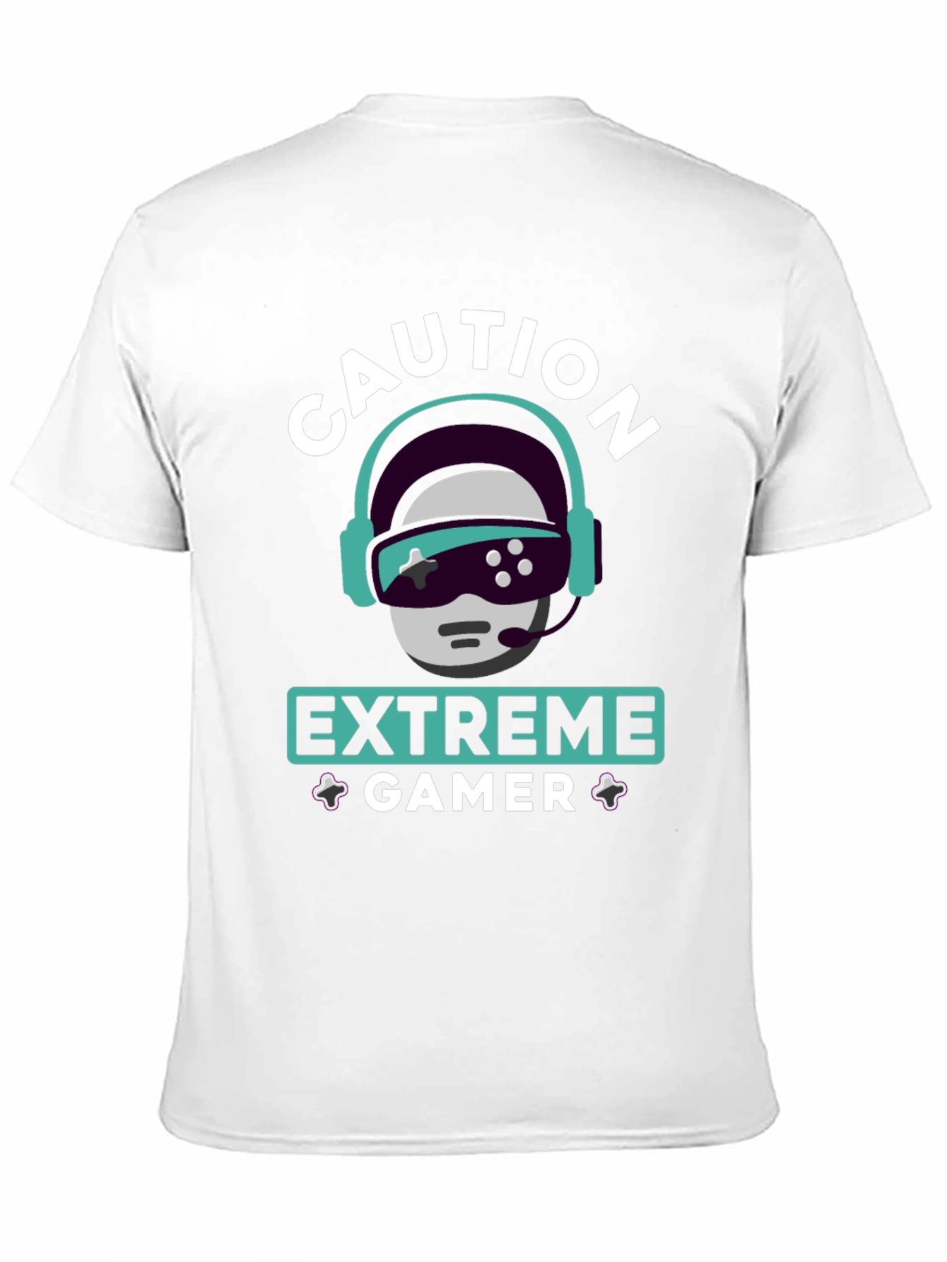 Caution Extreme Gamer T-Shirt - Black Graphic Tee