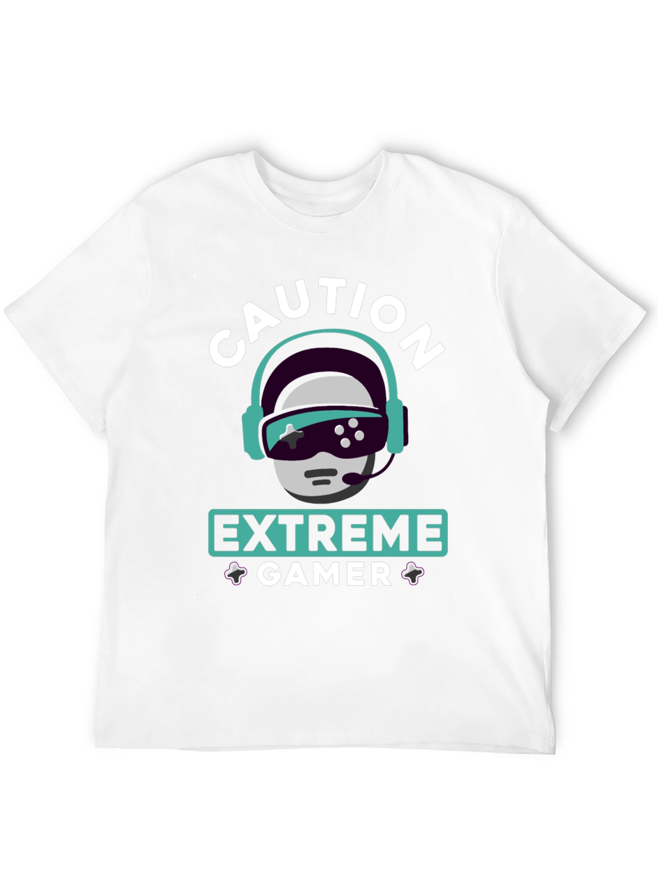 Caution Extreme Gamer T-Shirt - Black Graphic Tee