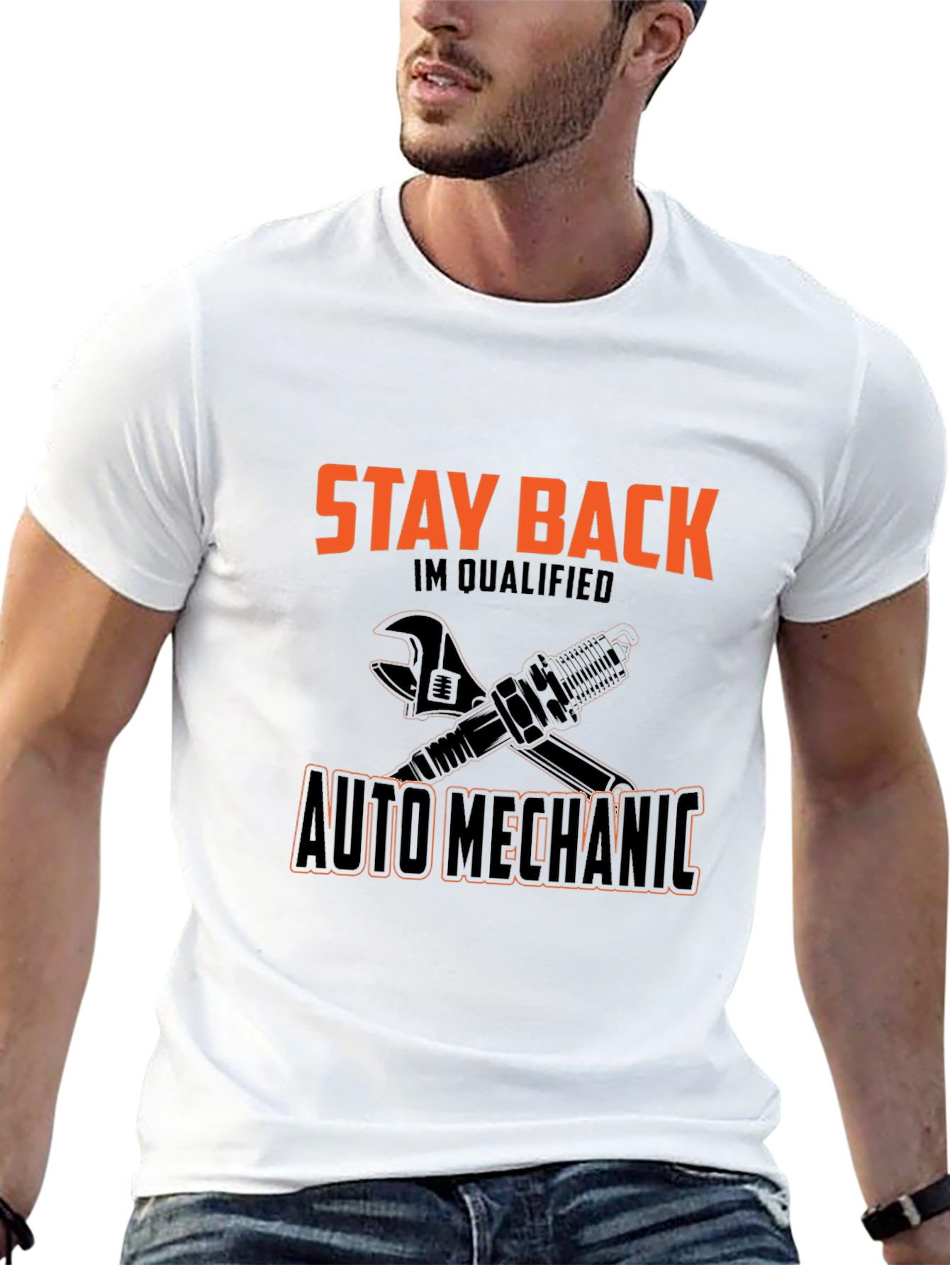 Stay Back Auto Mechanic T-Shirt