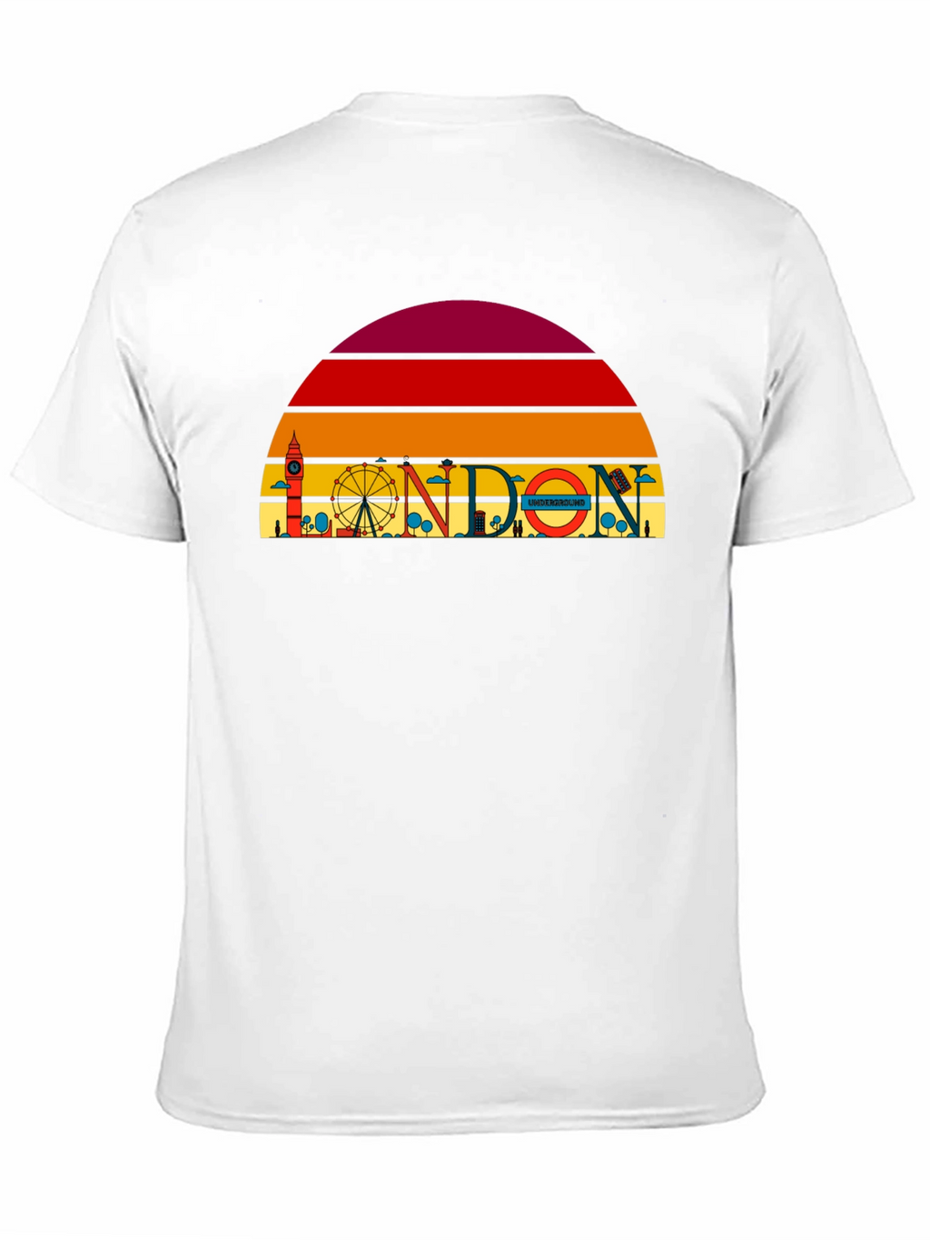 London Skyline Graphic Tee - Retro Style