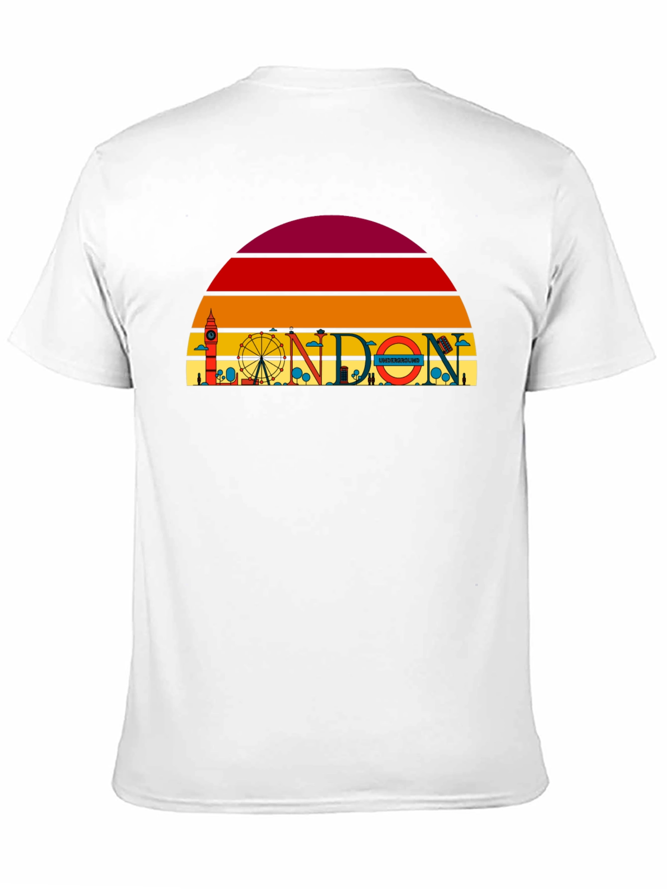London Skyline Graphic Tee - Retro Style