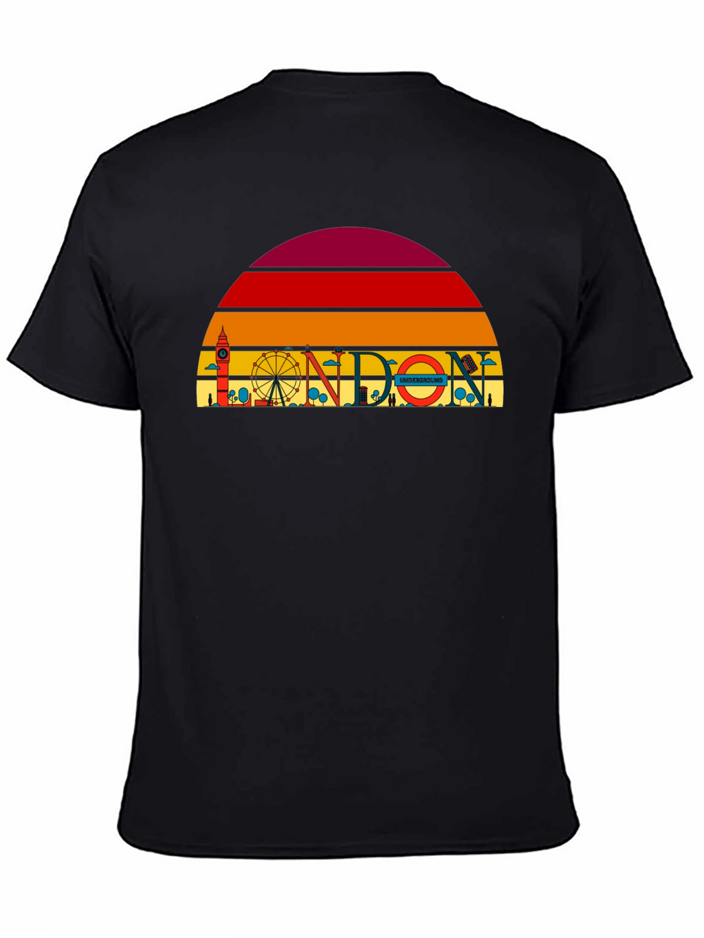 London Skyline Graphic Tee - Retro Style