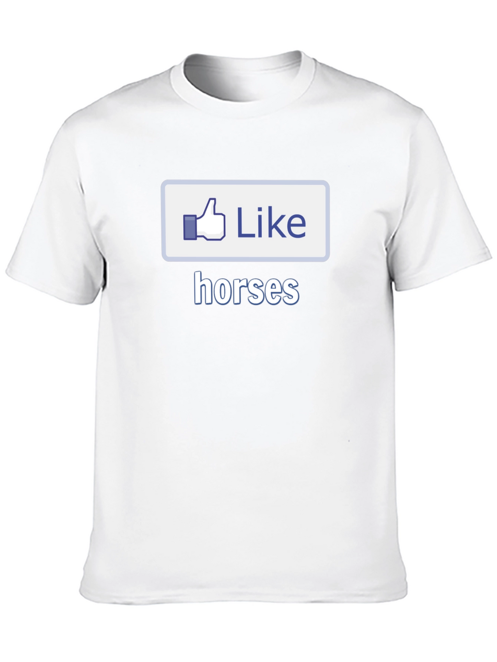 I Like Horses Black T-Shirt Novelty Graphic Tee