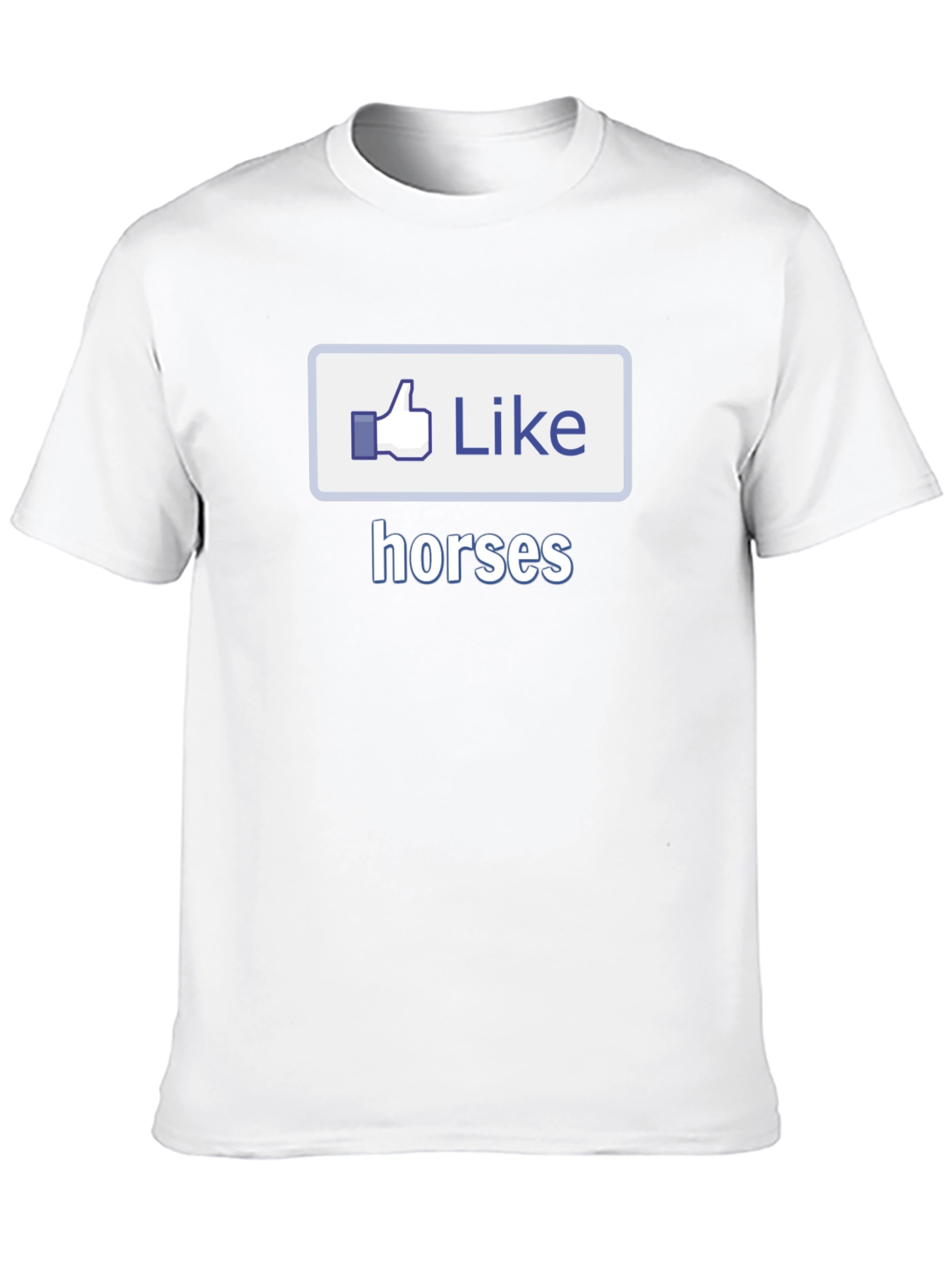 I Like Horses Black T-Shirt Novelty Graphic Tee