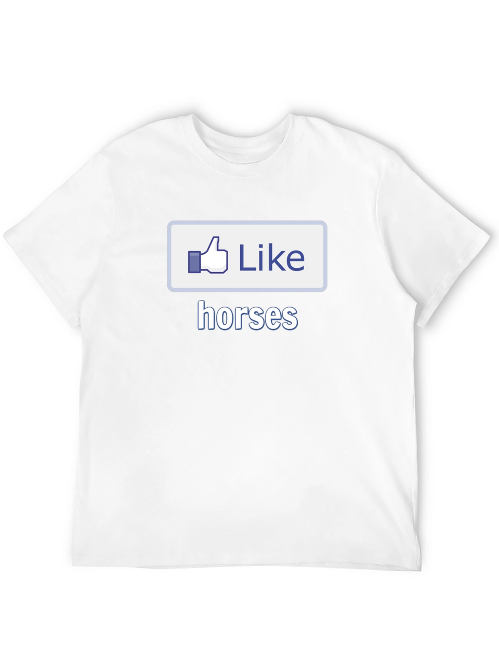I Like Horses Black T-Shirt Novelty Graphic Tee