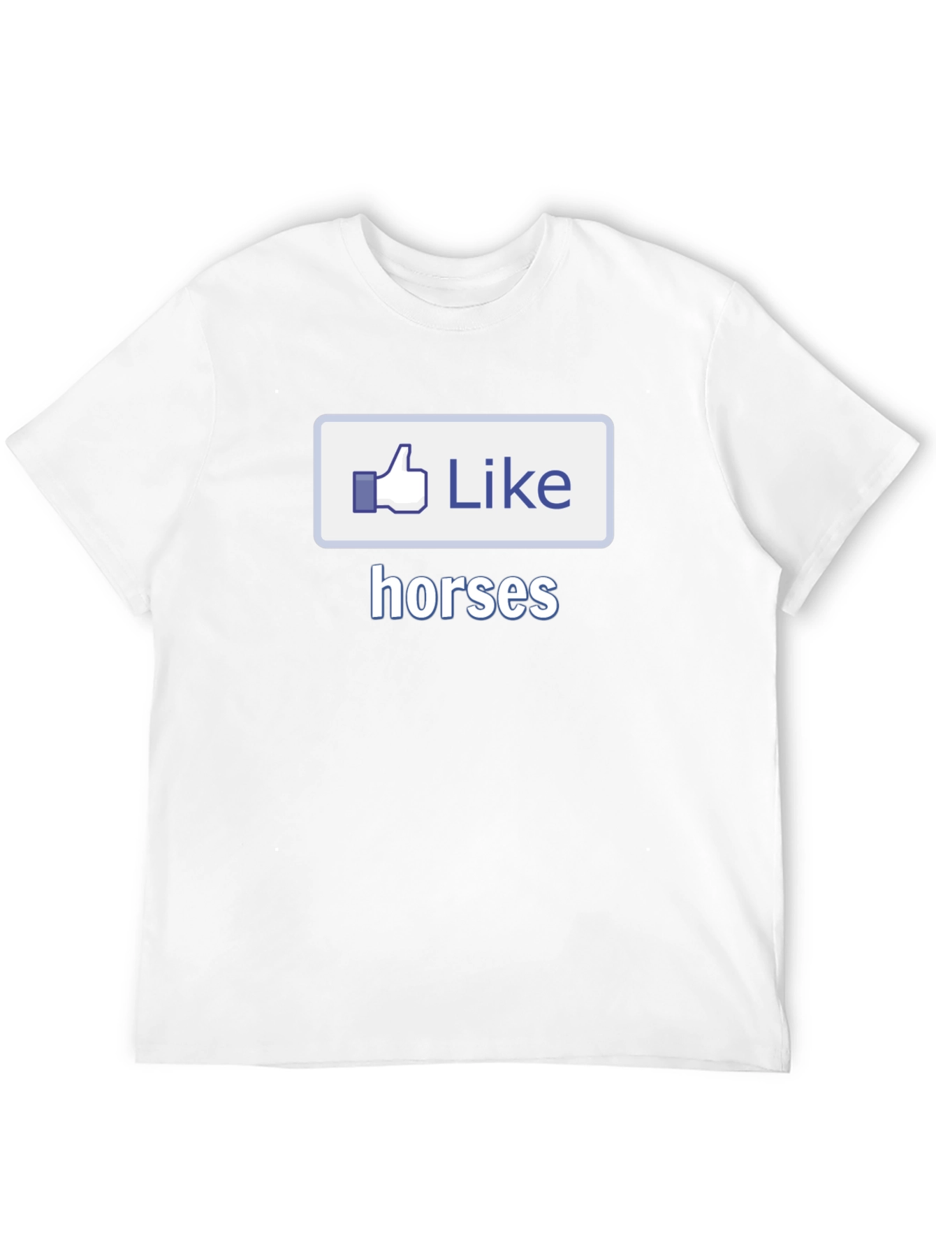 I Like Horses Black T-Shirt Novelty Graphic Tee