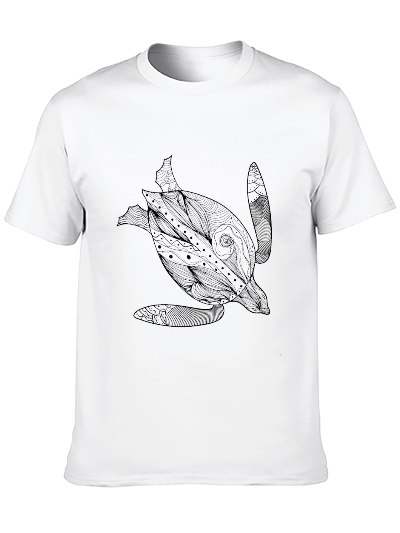Sea Turtle Graphic Tee - Modern Print