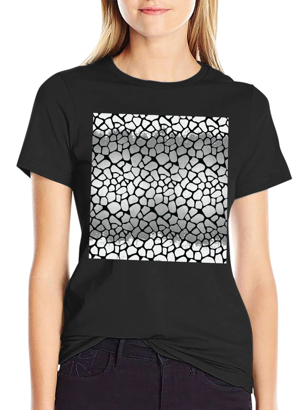 Geometric Tile Pattern Mens T-Shirt