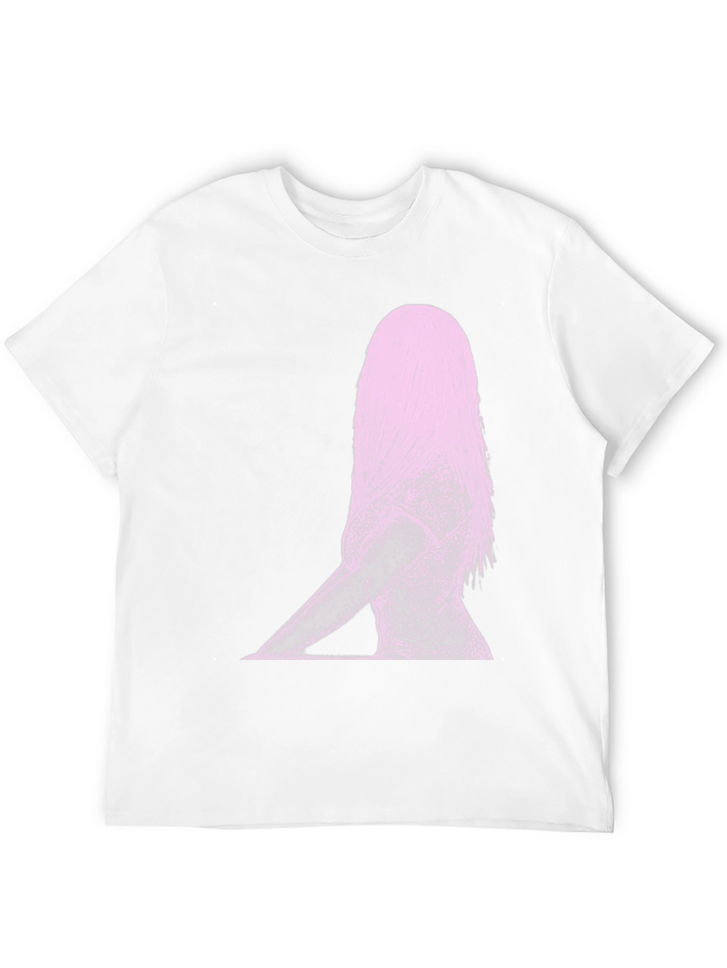 Abstract Woman Graphic Print Black T-Shirt