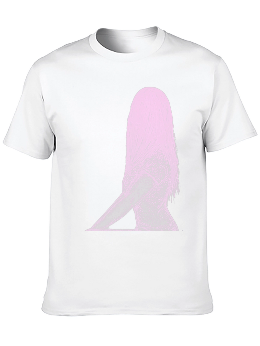 Abstract Woman Graphic Print Black T-Shirt
