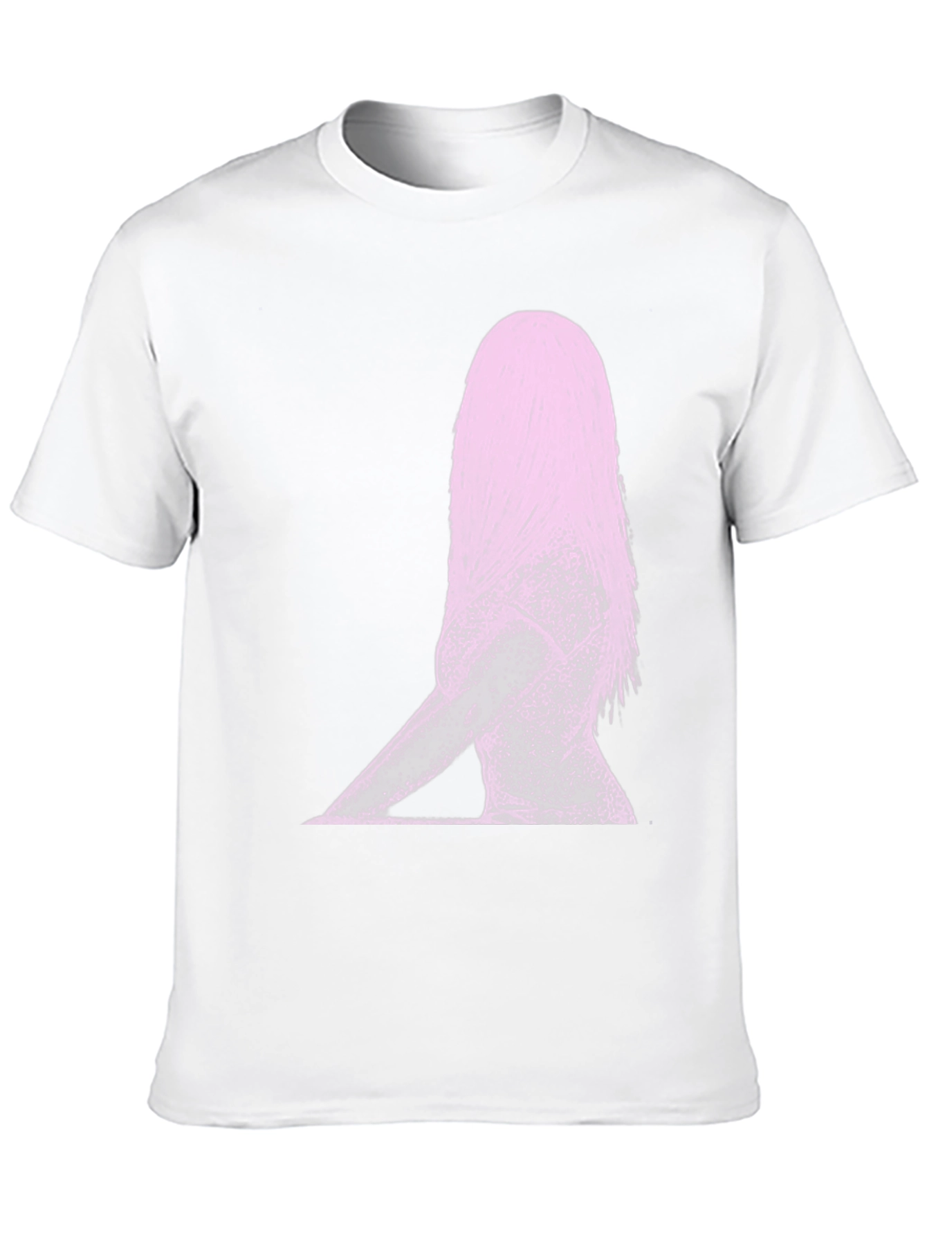 Abstract Woman Graphic Print Black T-Shirt