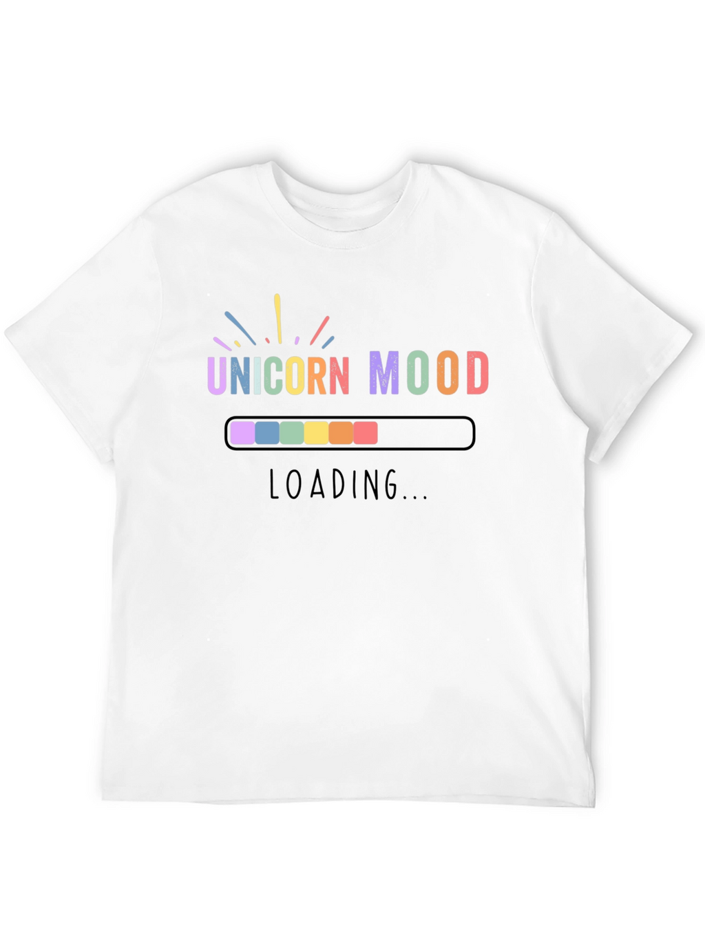 Unicorn Mood Loading T-Shirt - Black