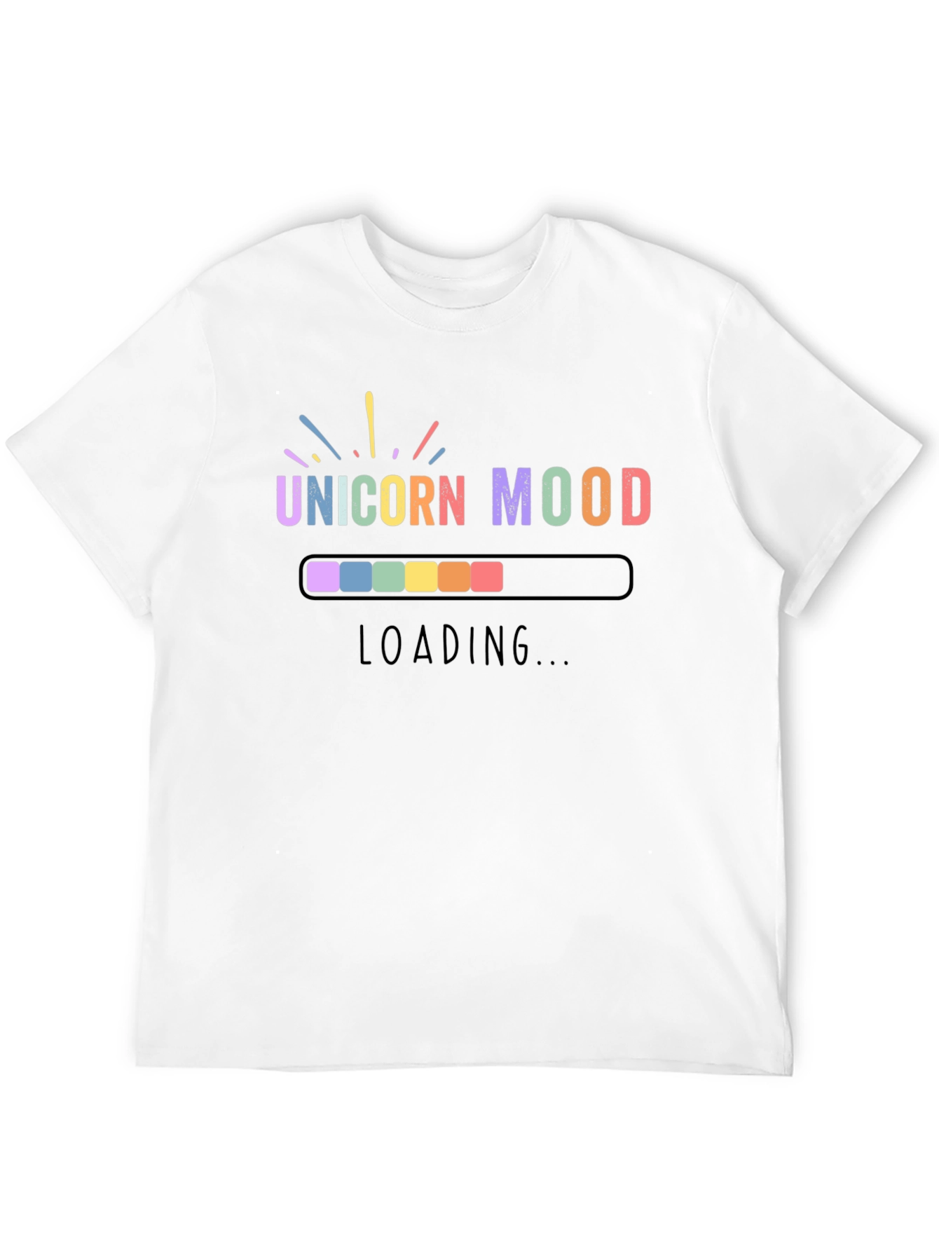 Unicorn Mood Loading T-Shirt - Black