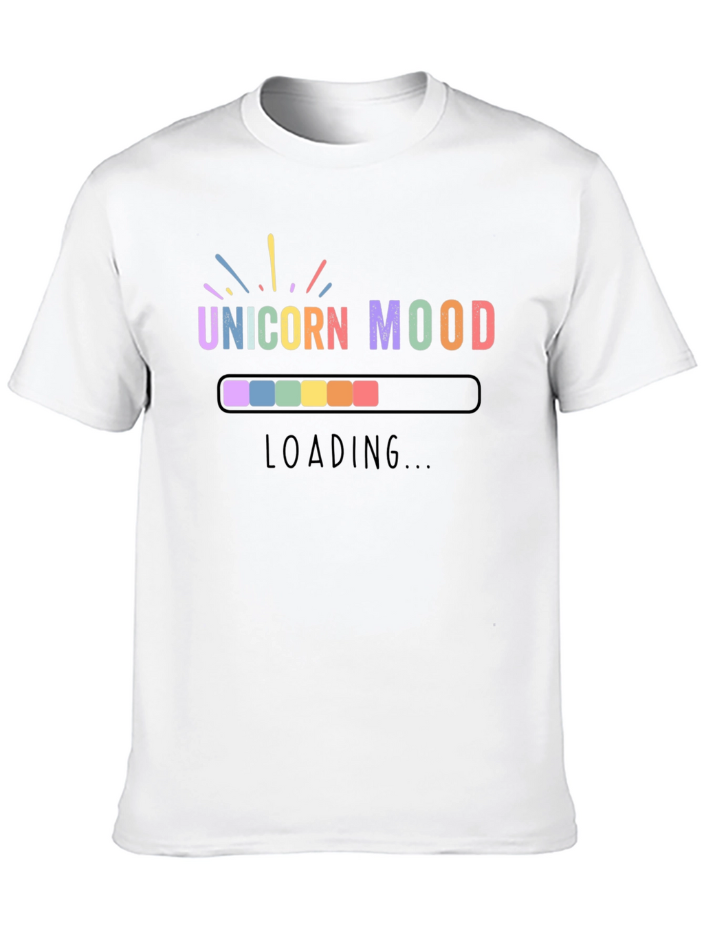 Unicorn Mood Loading T-Shirt - Black