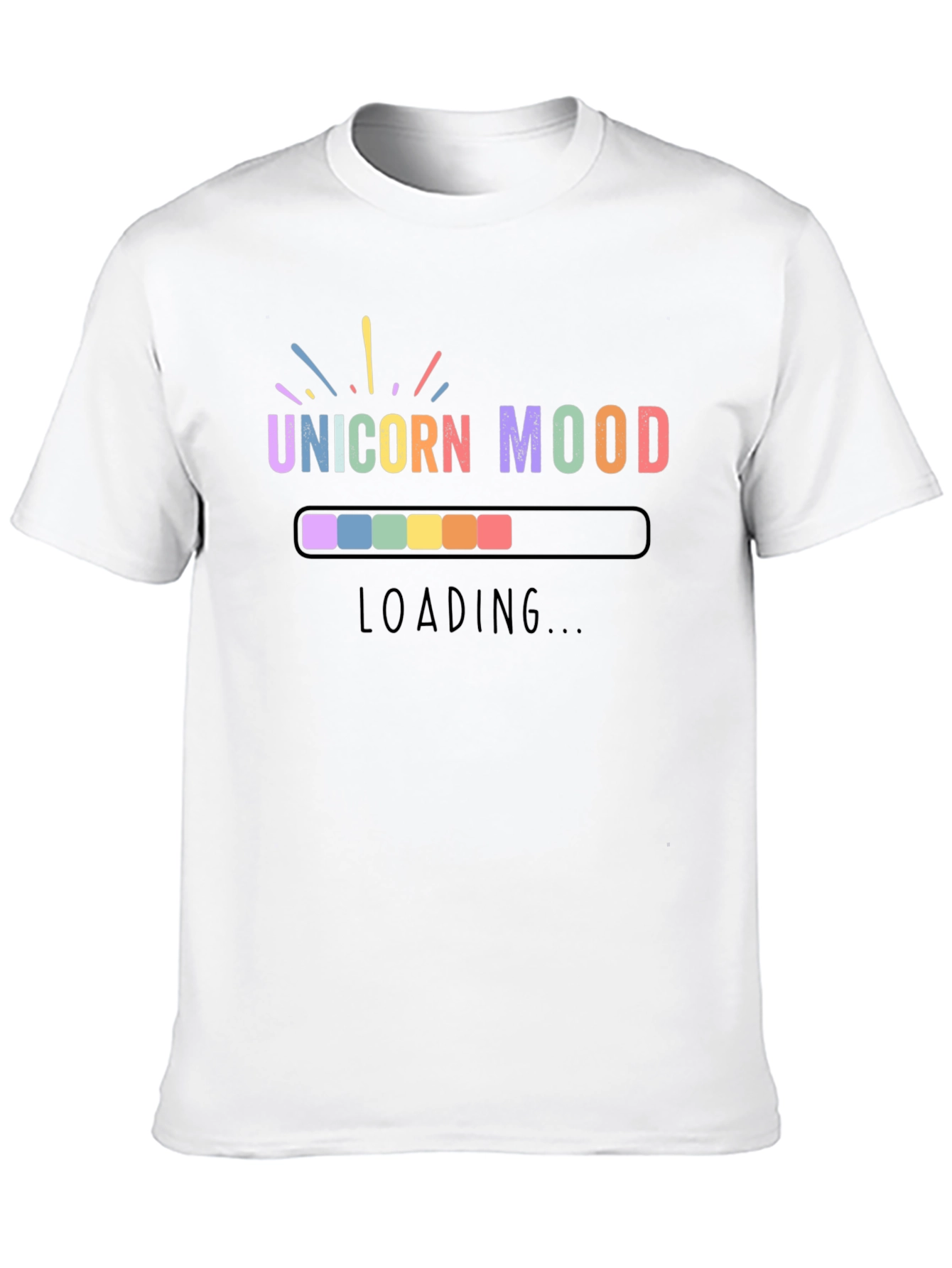 Unicorn Mood Loading T-Shirt - Black