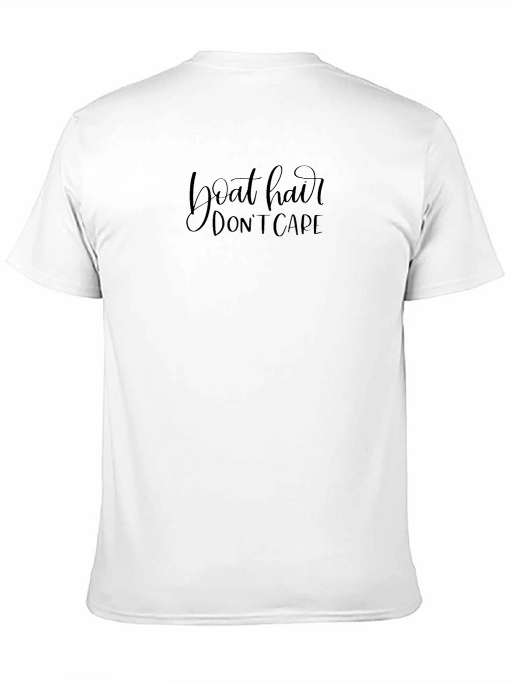 Boat Hair Dont Care Black Tee
