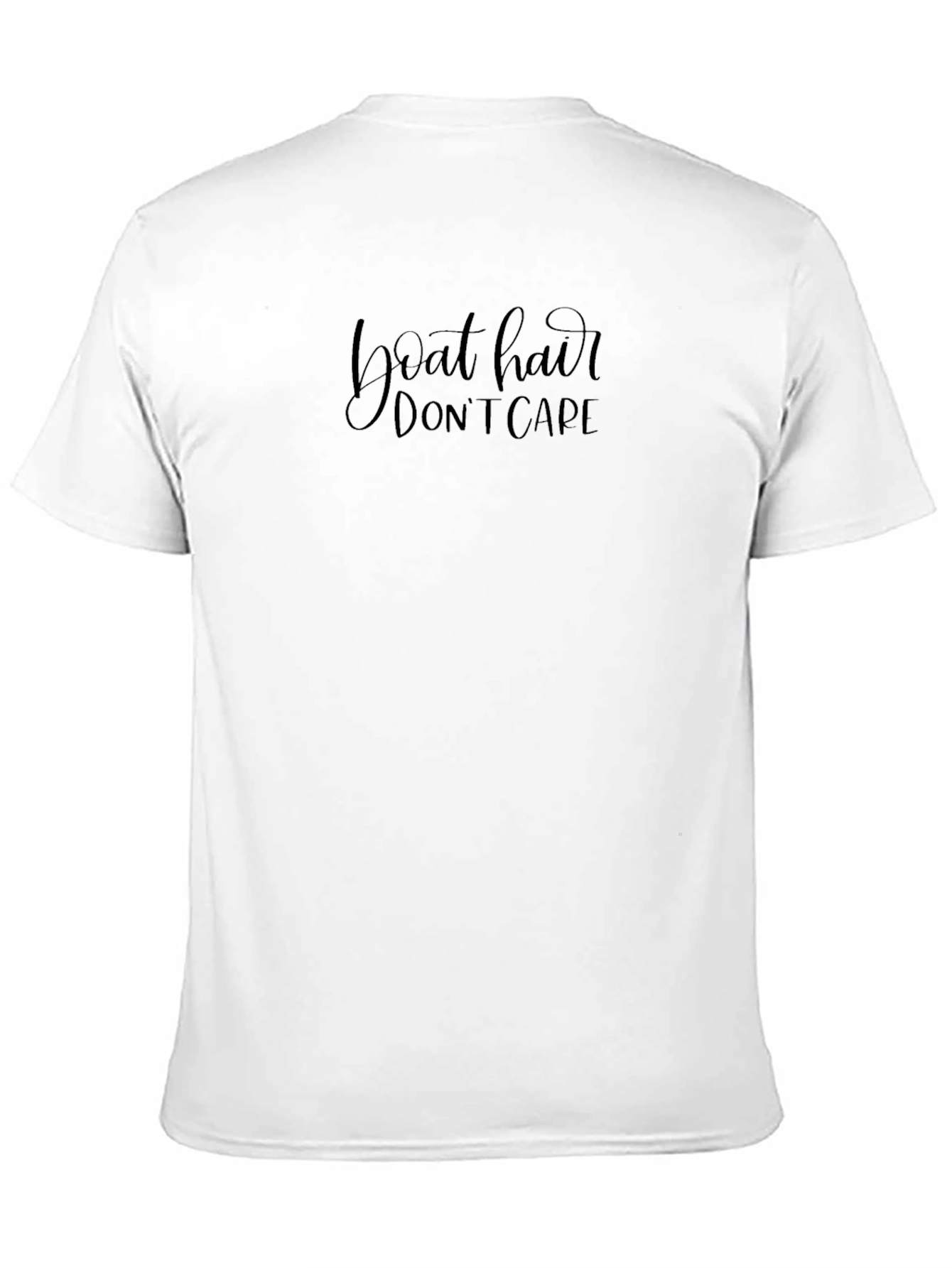 Boat Hair Dont Care Black Tee
