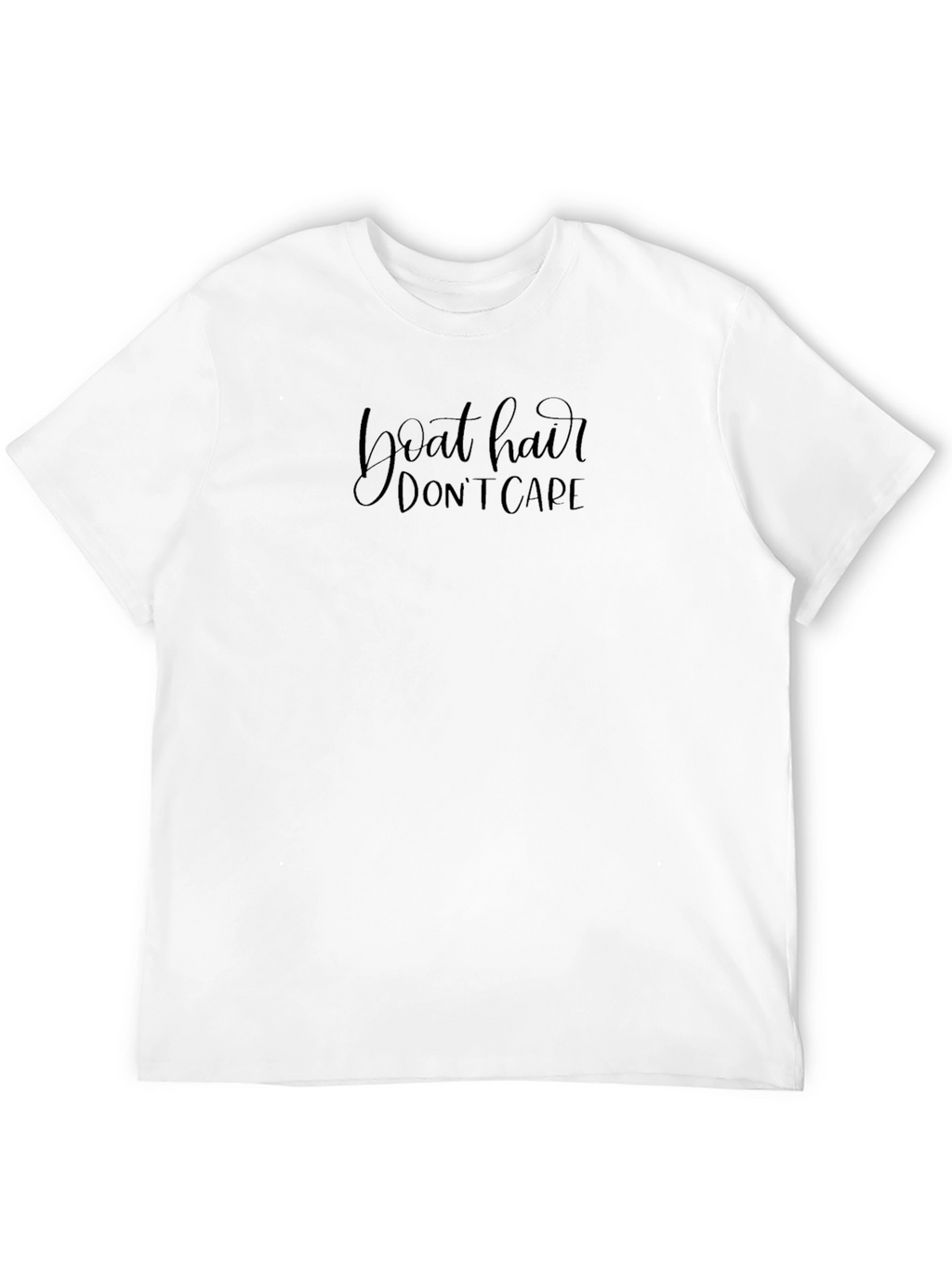 Boat Hair Dont Care Black Tee