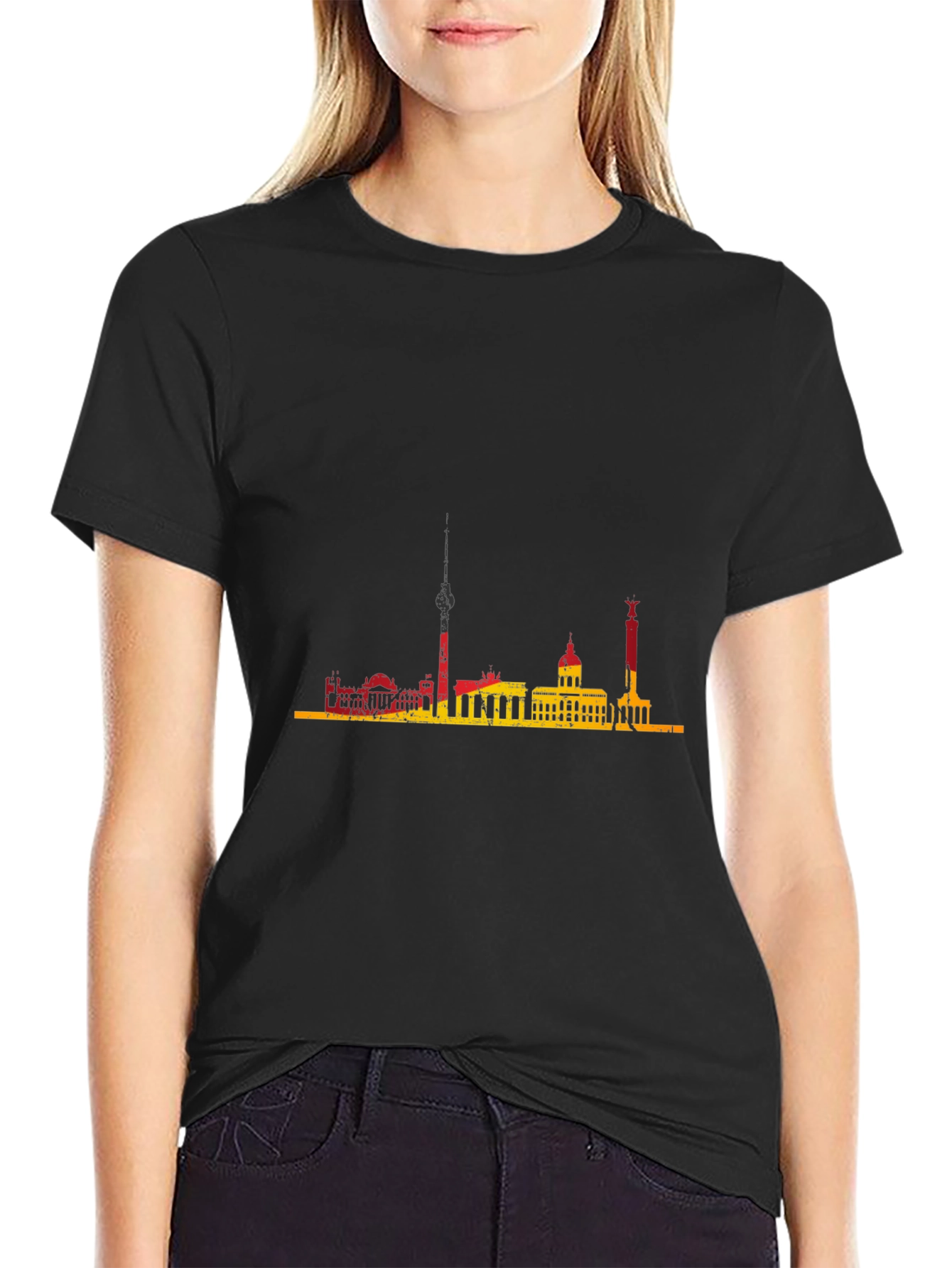 Berlin Skyline Graphic Tee - Black T-Shirt