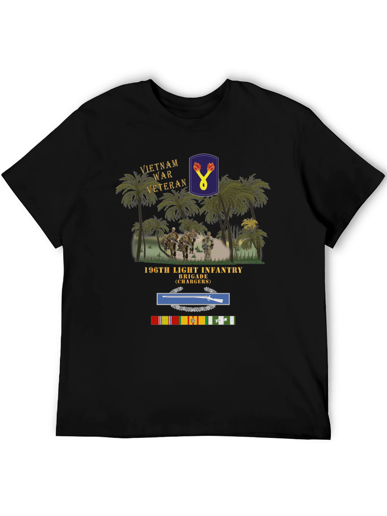 Vietnam War Veteran 196th Light Infantry Brigade T-Shirt