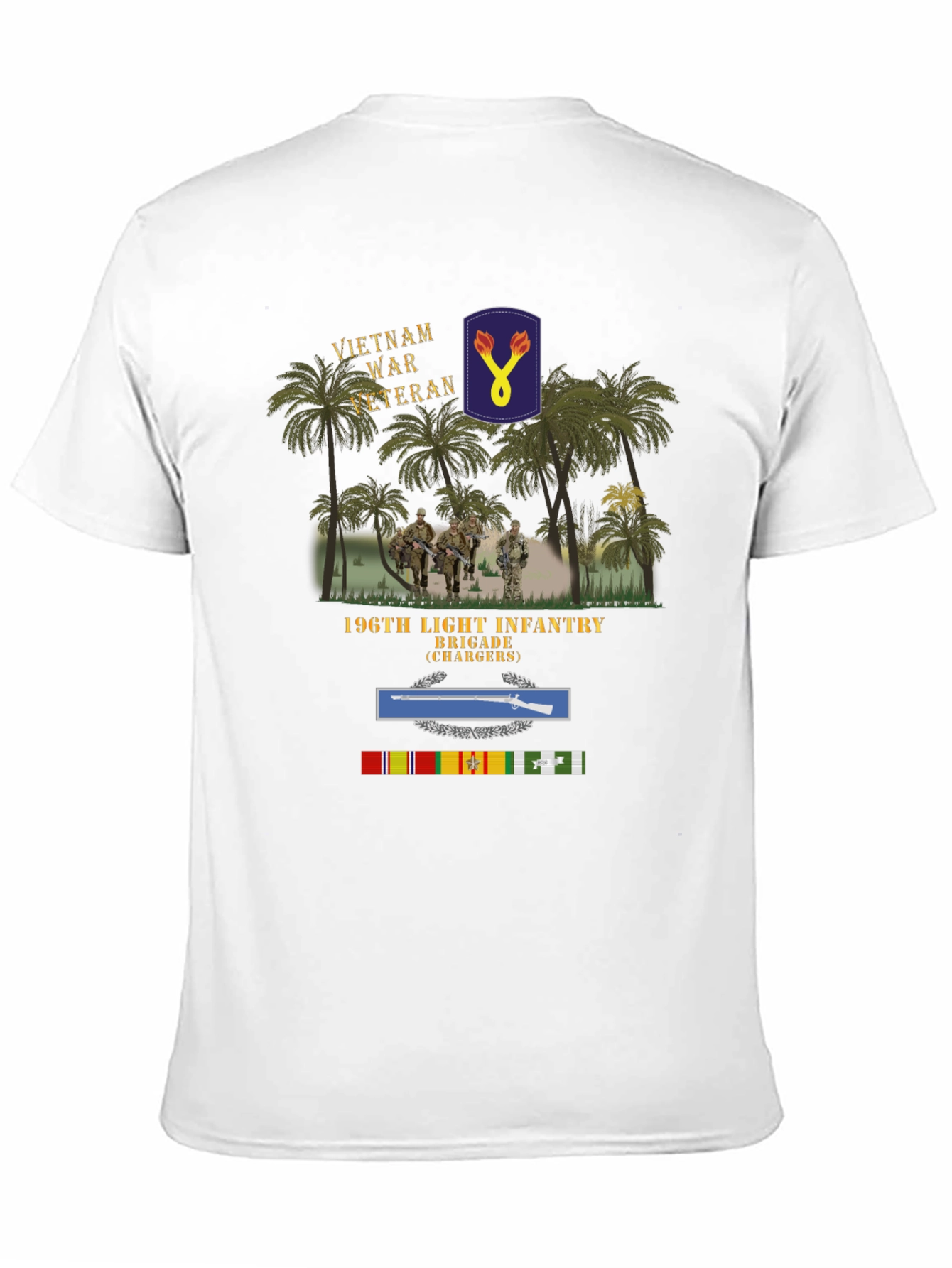 Vietnam War Veteran 196th Light Infantry Brigade T-Shirt