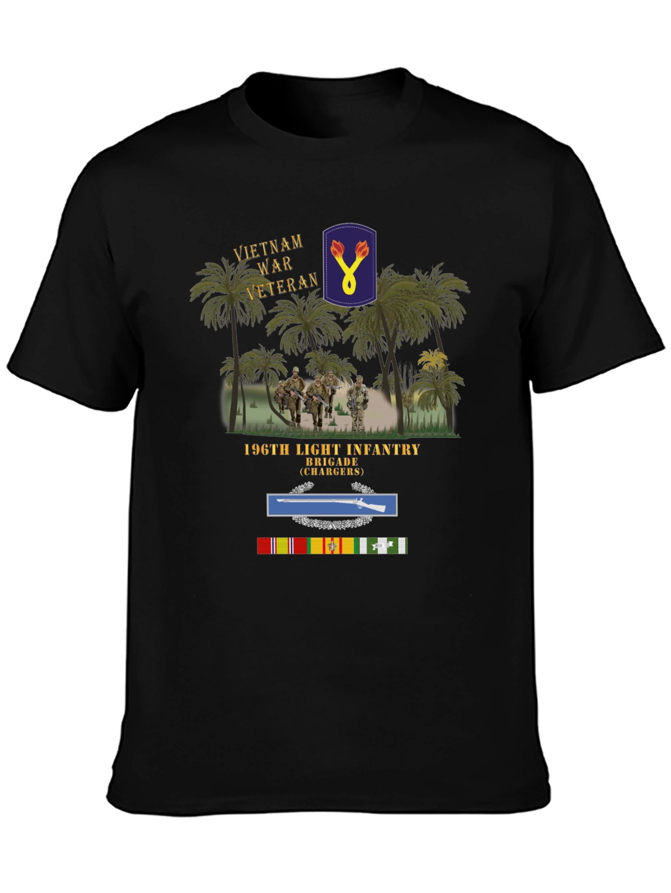Vietnam War Veteran 196th Light Infantry Brigade T-Shirt