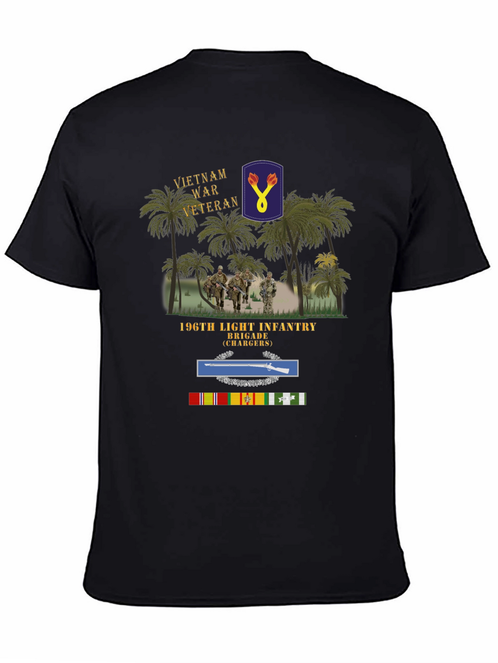 Vietnam War Veteran 196th Light Infantry Brigade T-Shirt