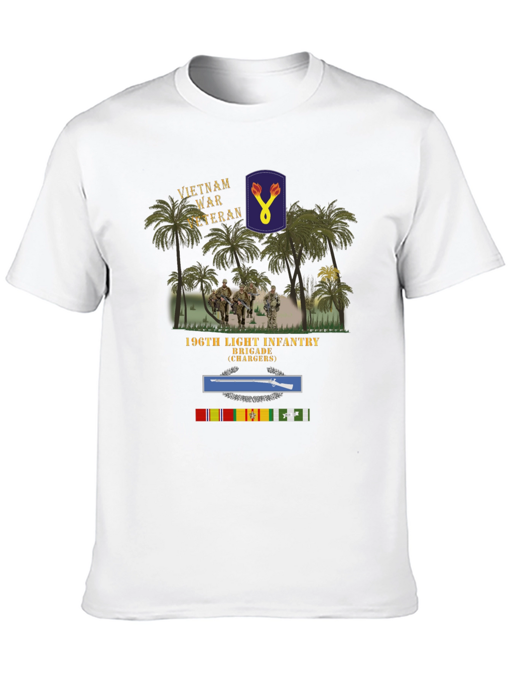 Vietnam War Veteran 196th Light Infantry Brigade T-Shirt