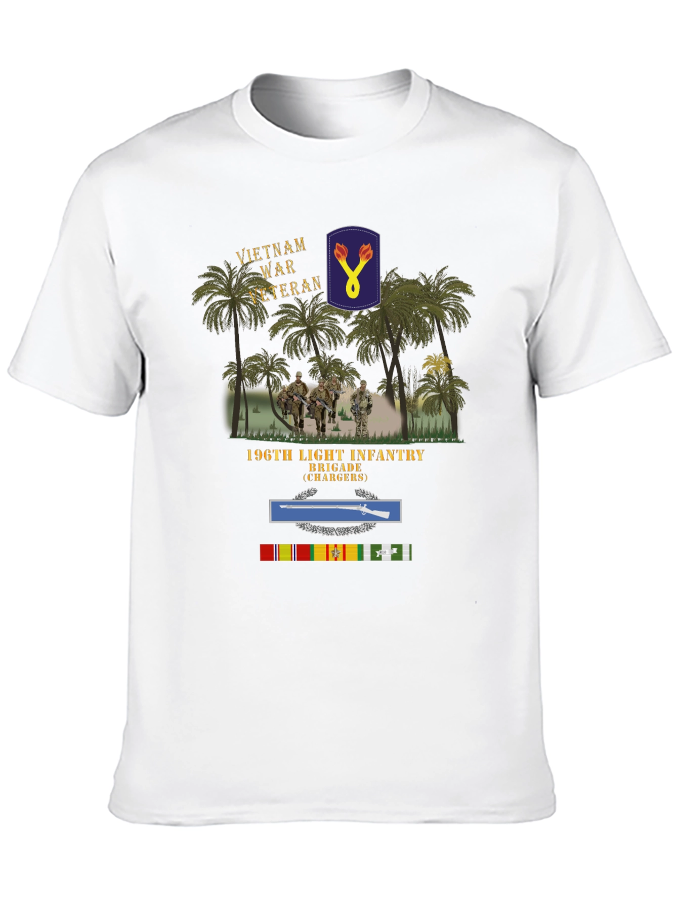 Vietnam War Veteran 196th Light Infantry Brigade T-Shirt