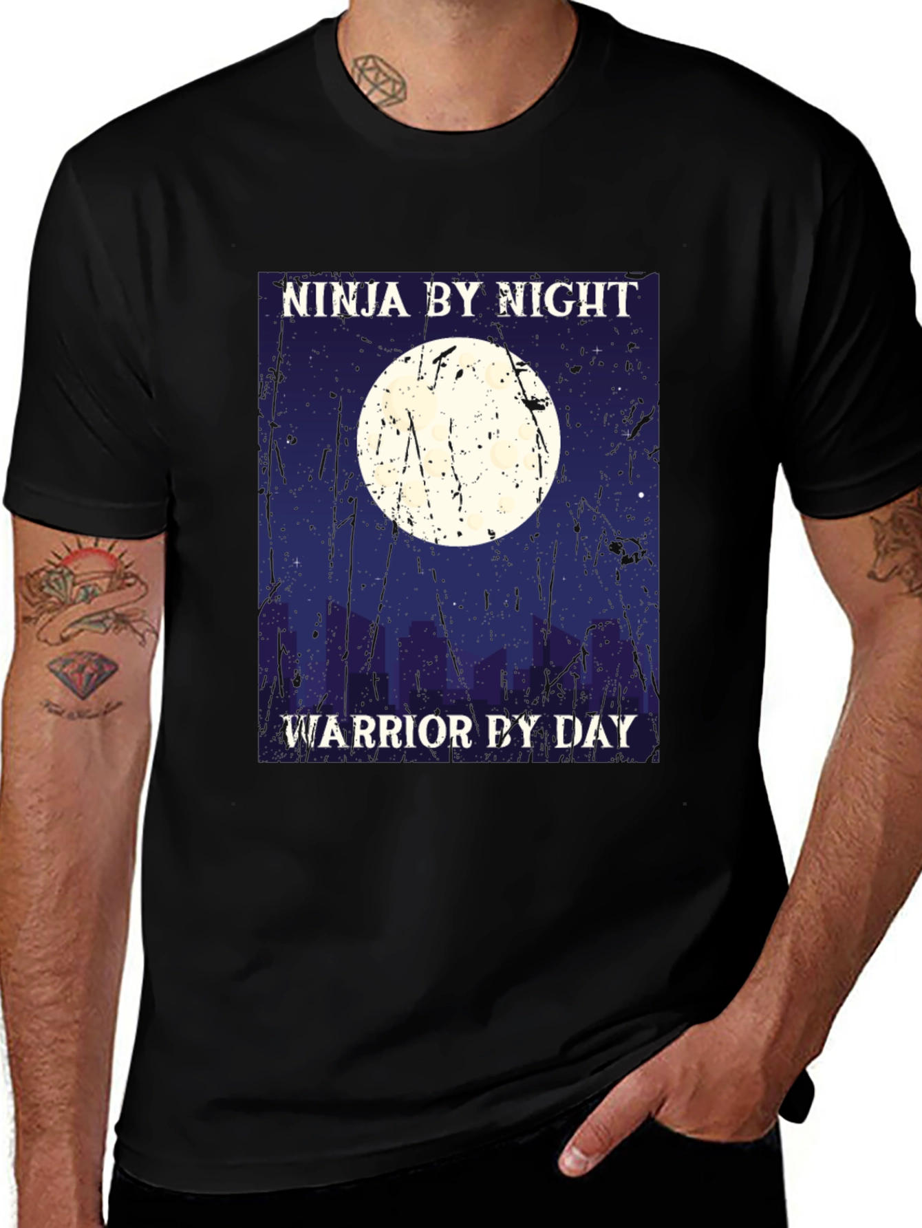 Ninja by Night Warrior by Day T-Shirt