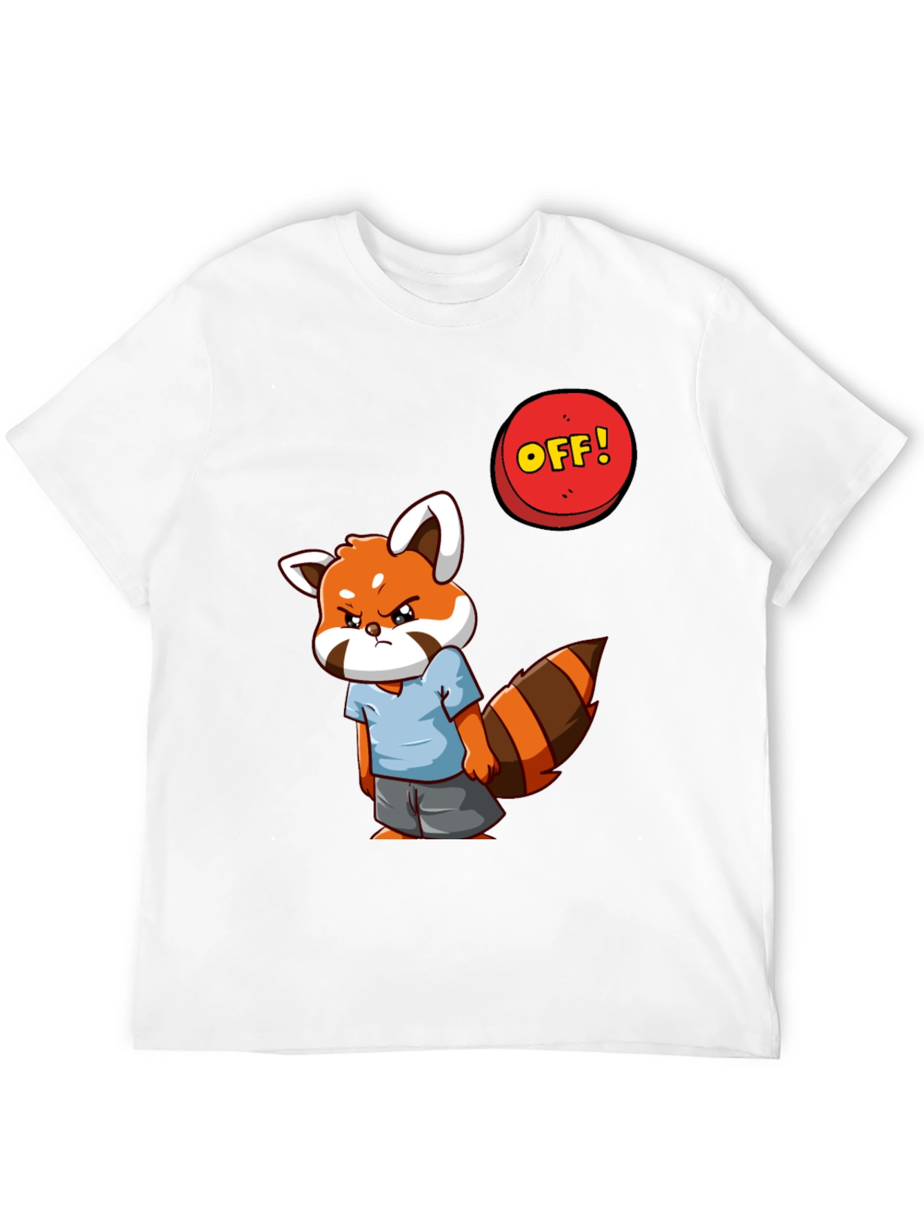 Grumpy Red Panda T-Shirt - Funny Cartoon Tee