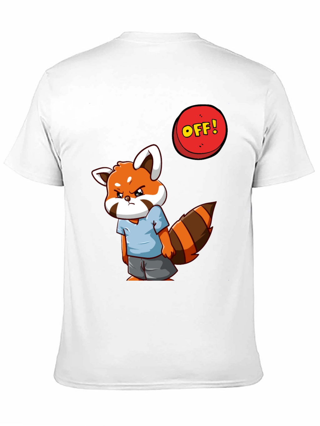 Grumpy Red Panda T-Shirt - Funny Cartoon Tee