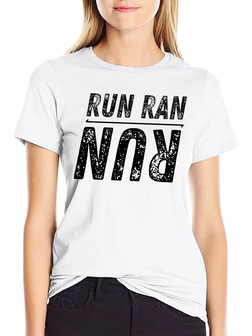 Run Ran Run T-Shirt - Black Casual Wear