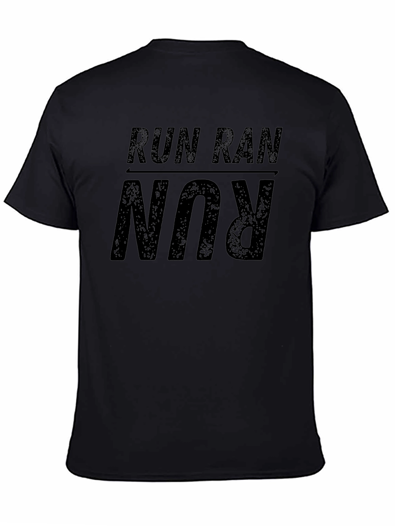 Run Ran Run T-Shirt - Black Casual Wear