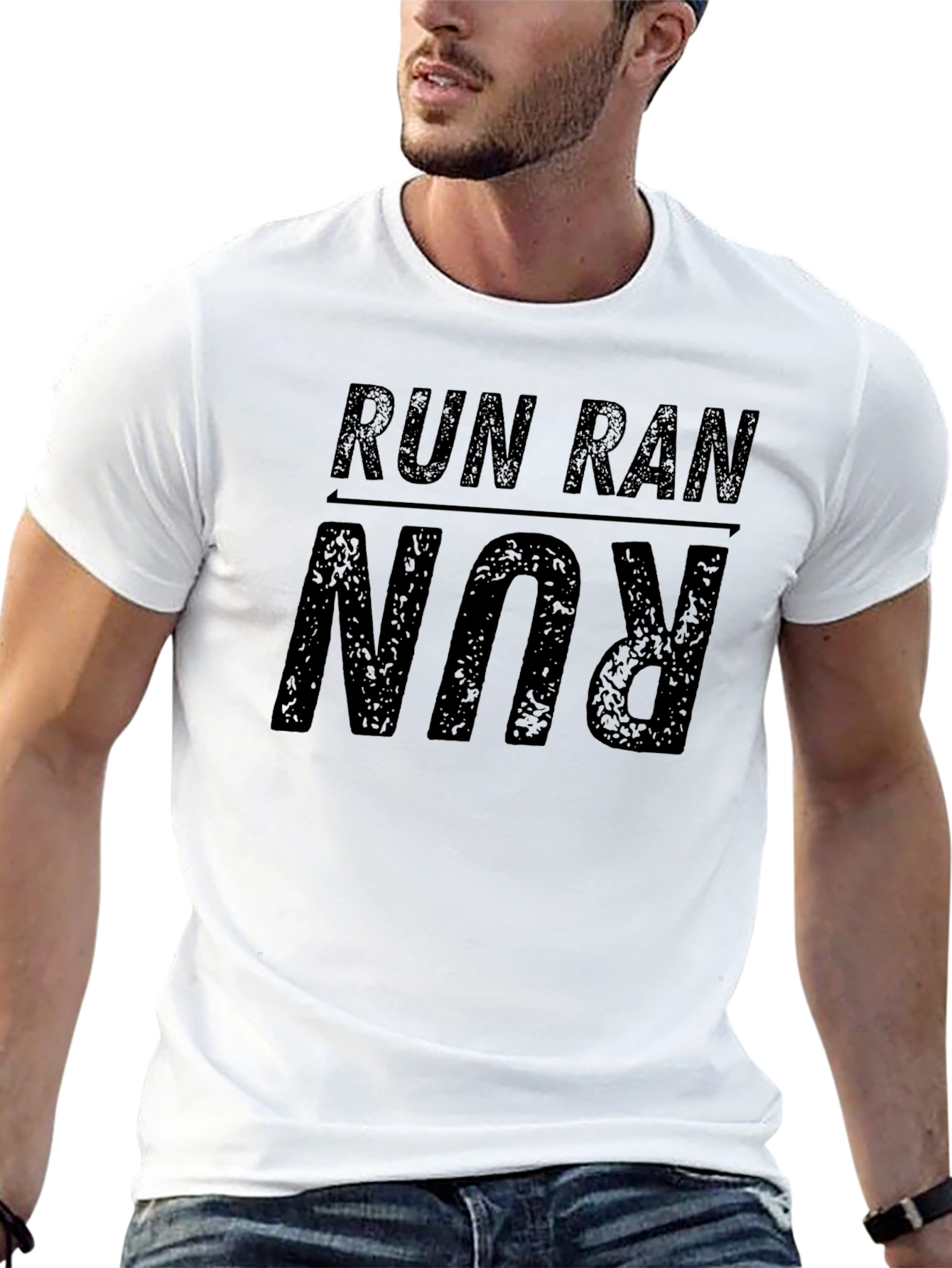 Run Ran Run T-Shirt - Black Casual Wear