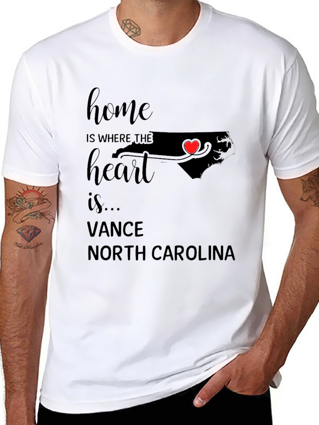 Home is Where the Heart Is North Carolina T-Shirt