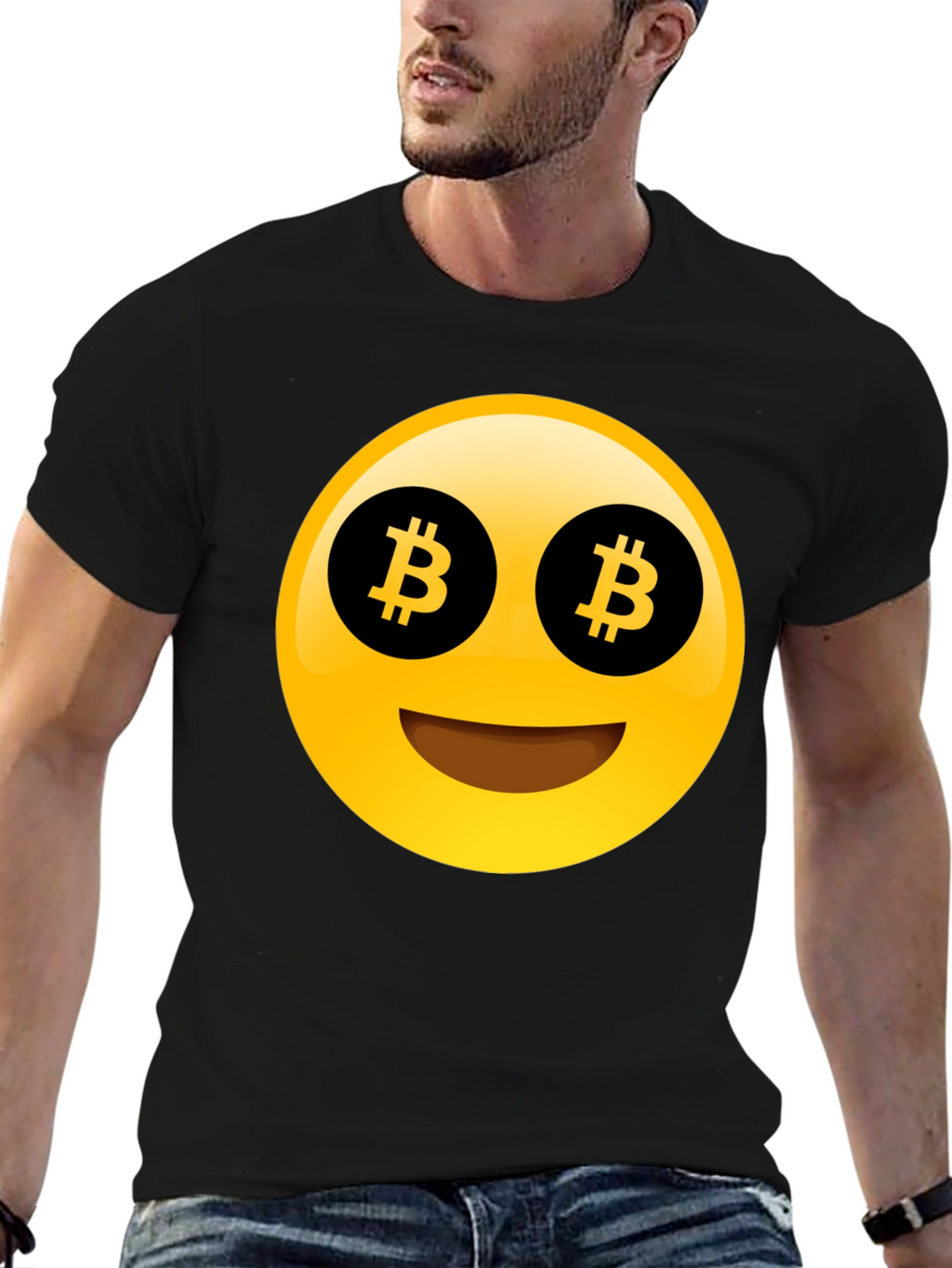 Bitcoin Emoji T-Shirt - Crypto Enthusiast Apparel