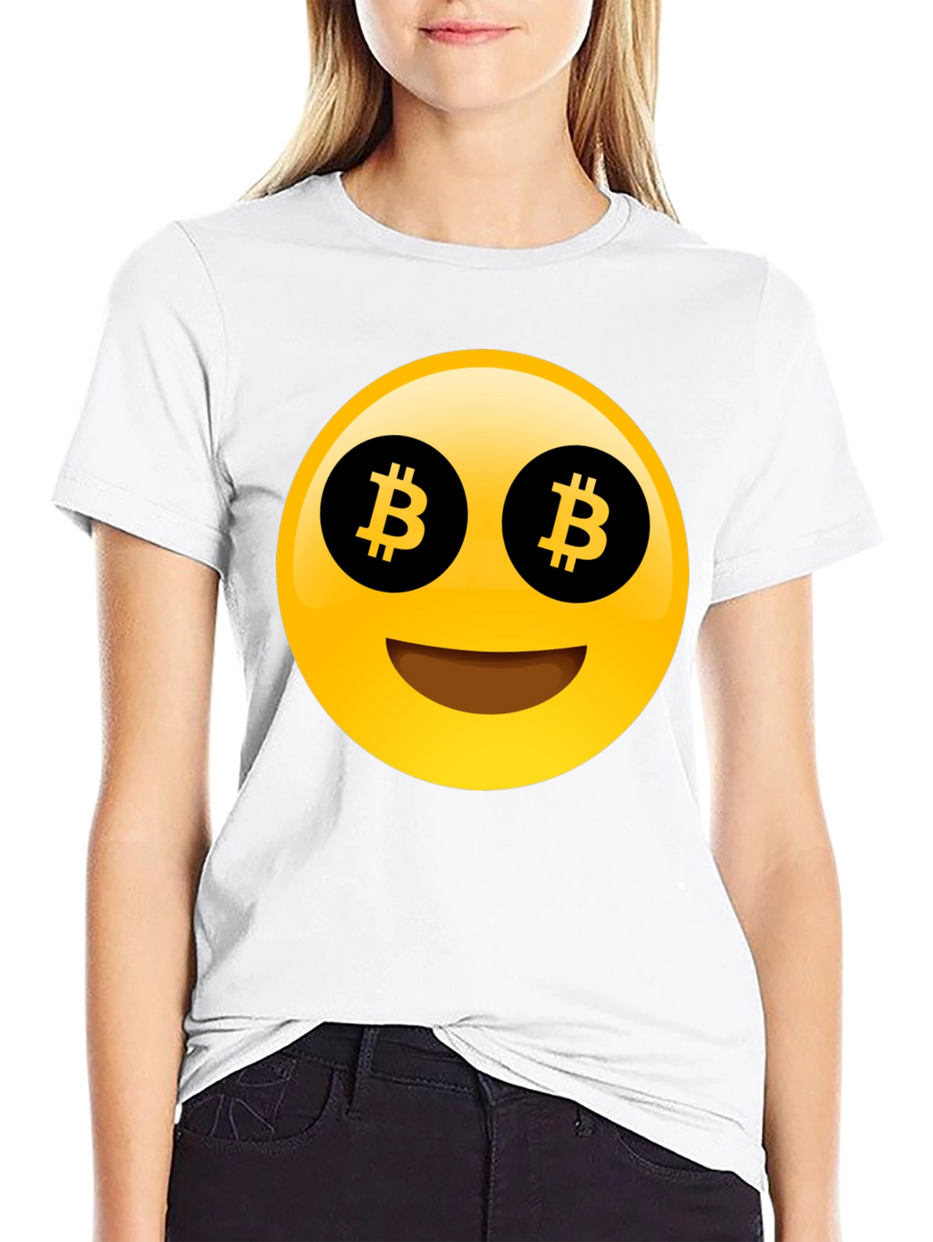 Bitcoin Emoji T-Shirt - Crypto Enthusiast Apparel