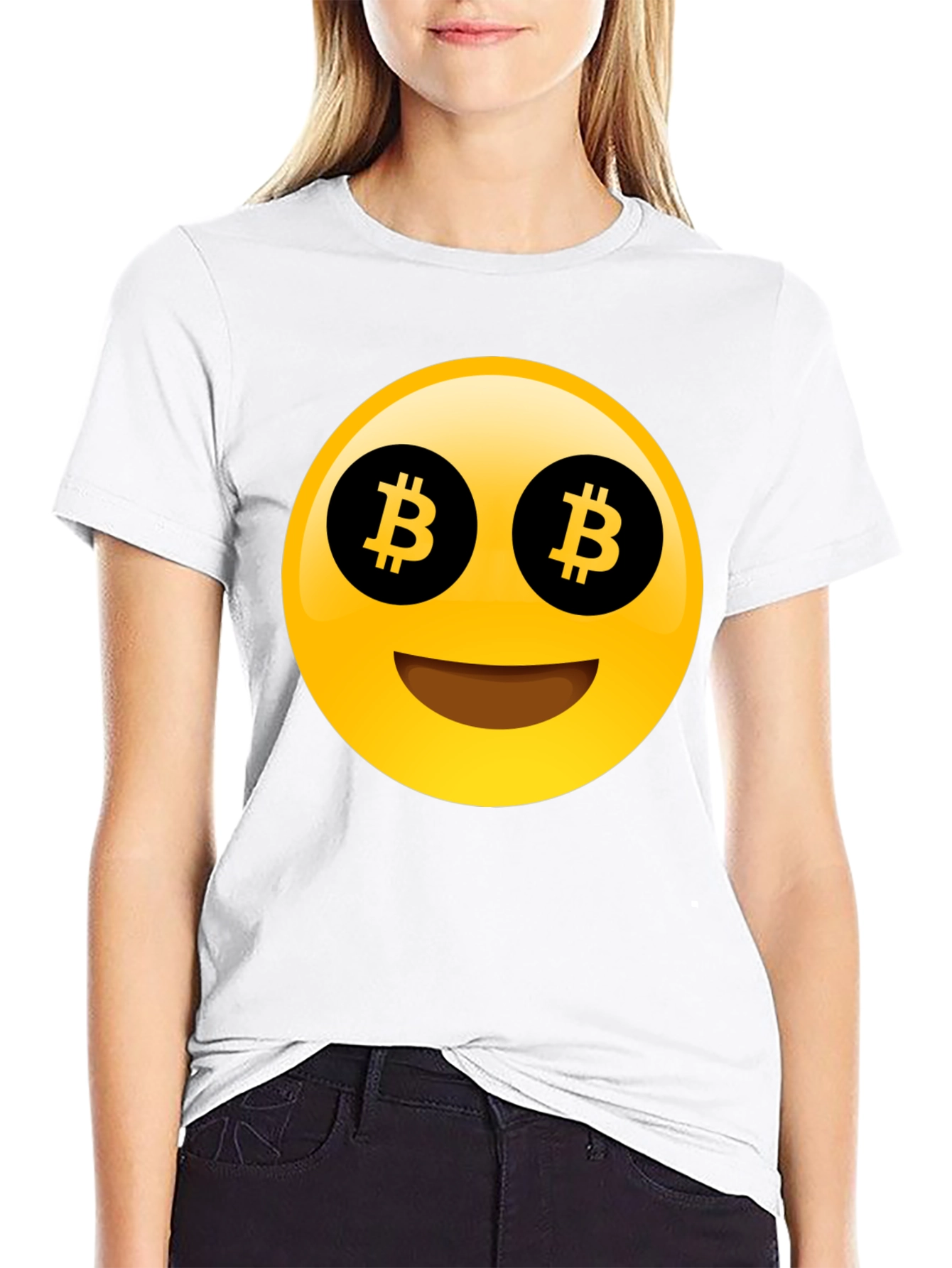 Bitcoin Emoji T-Shirt - Crypto Enthusiast Apparel