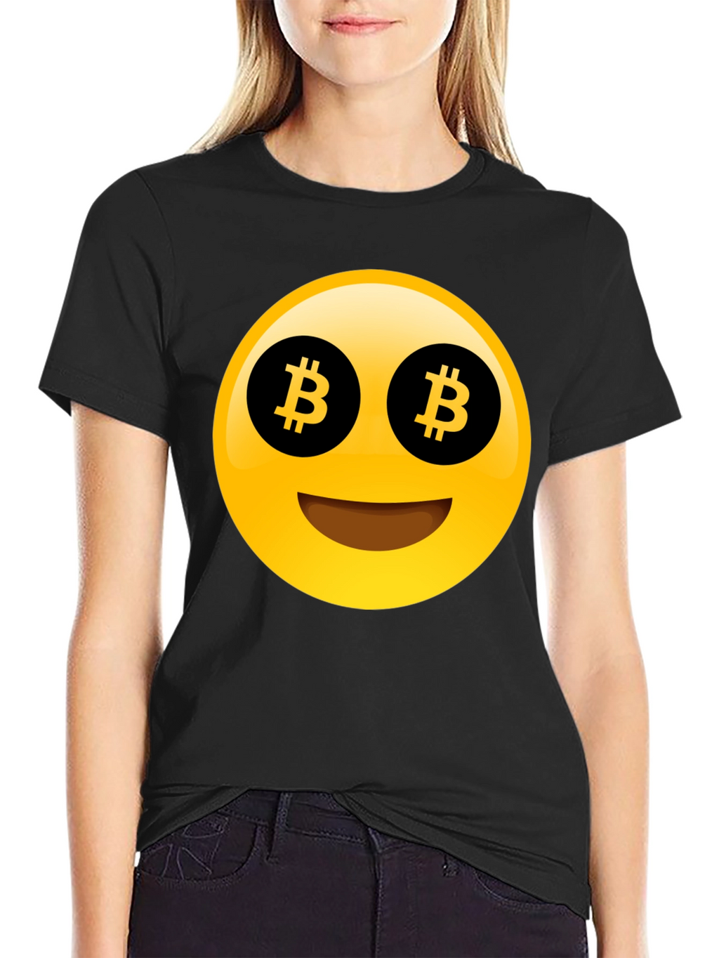 Bitcoin Emoji T-Shirt - Crypto Enthusiast Apparel