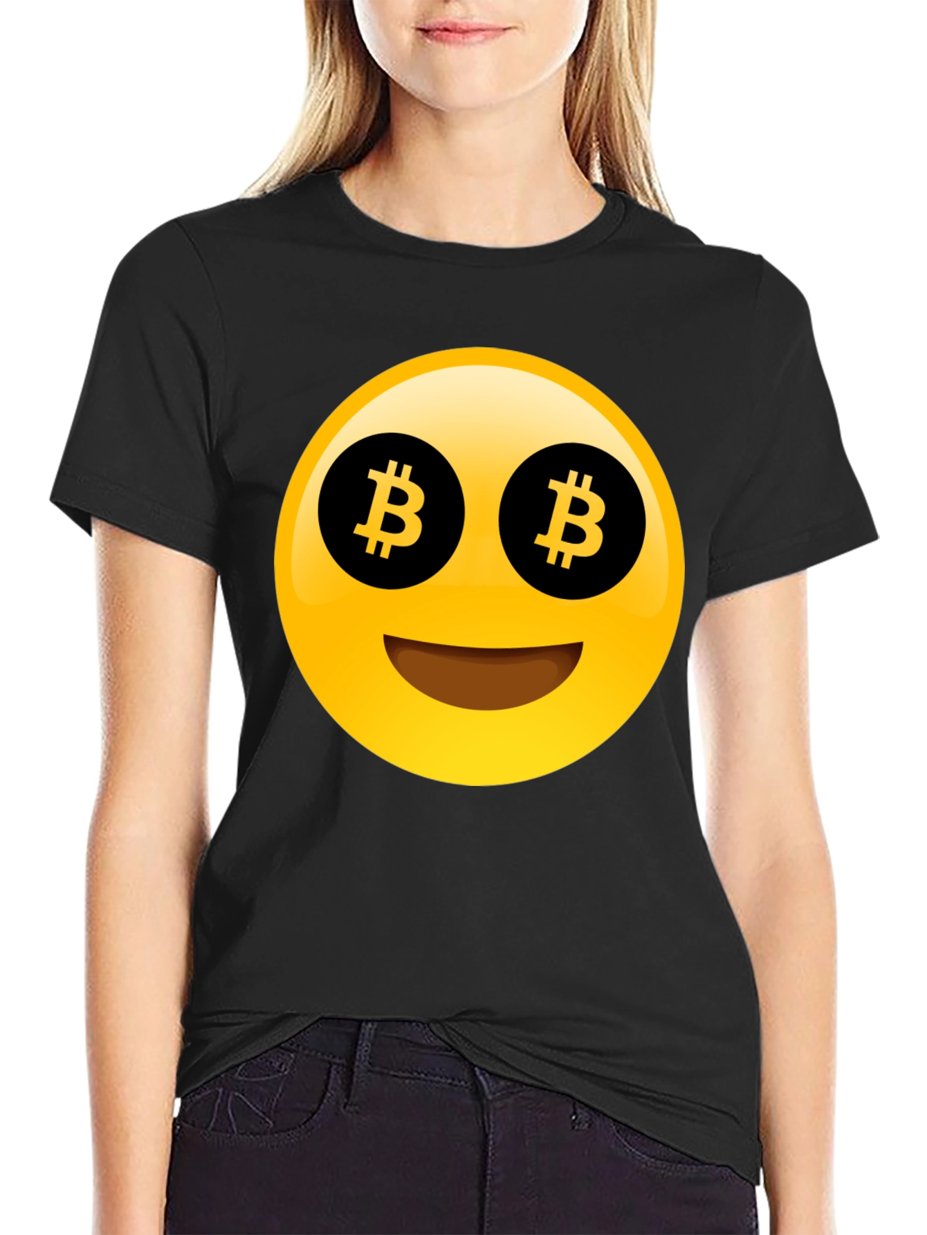 Bitcoin Emoji T-Shirt - Crypto Enthusiast Apparel