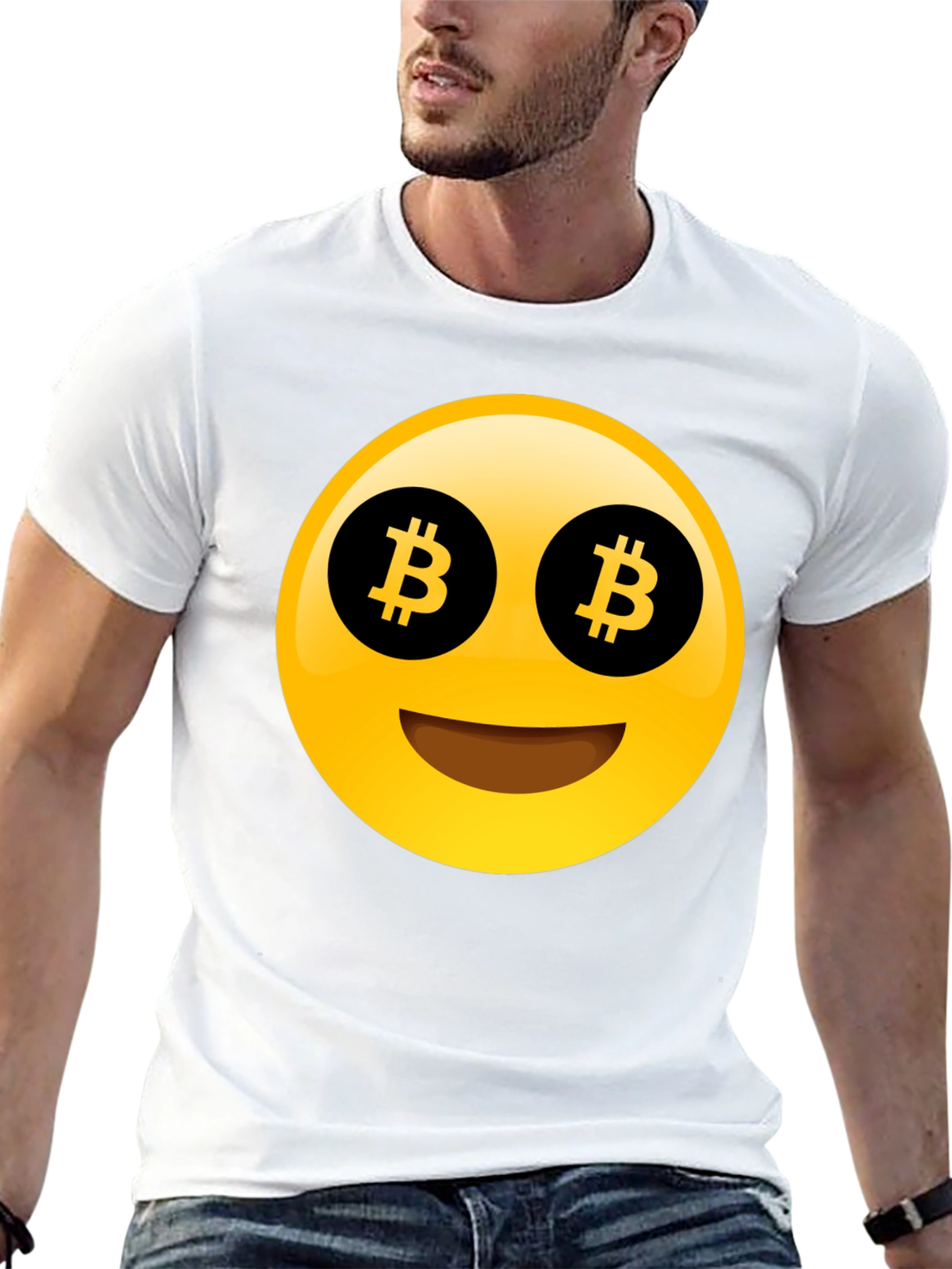 Bitcoin Emoji T-Shirt - Crypto Enthusiast Apparel